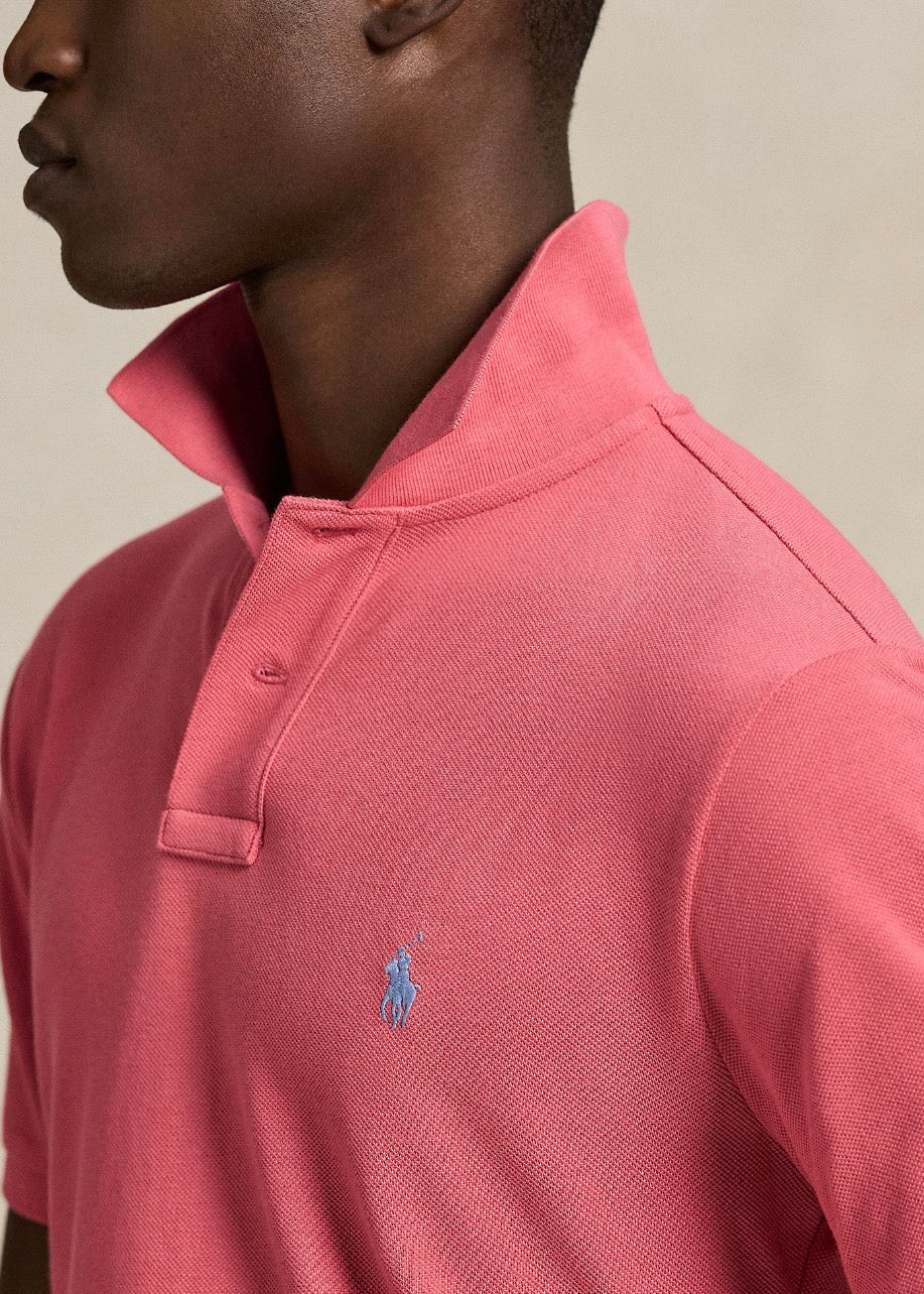 Mesh Polo Shirt Red Sky