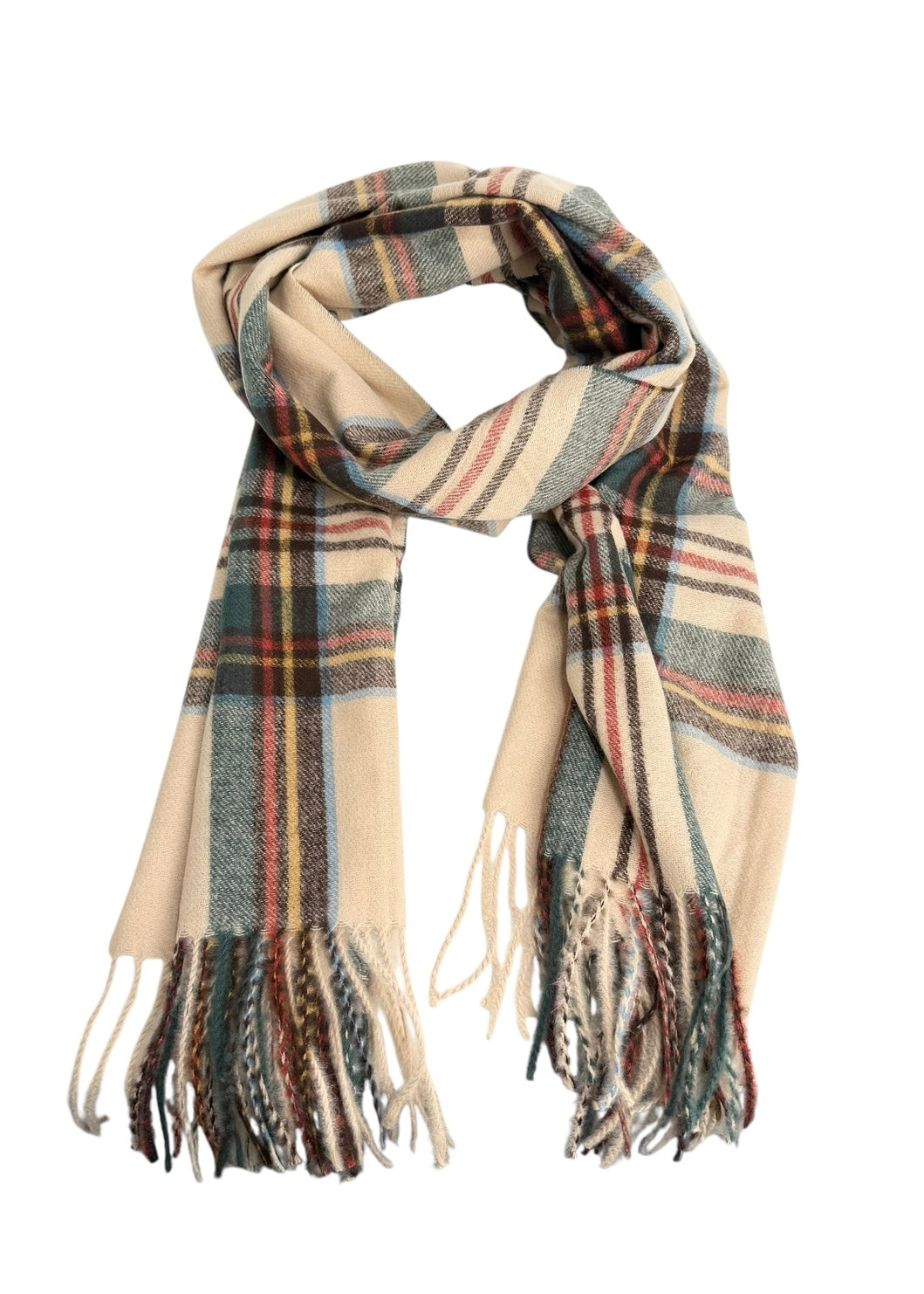 Ull/Cashmere skjerf Cream