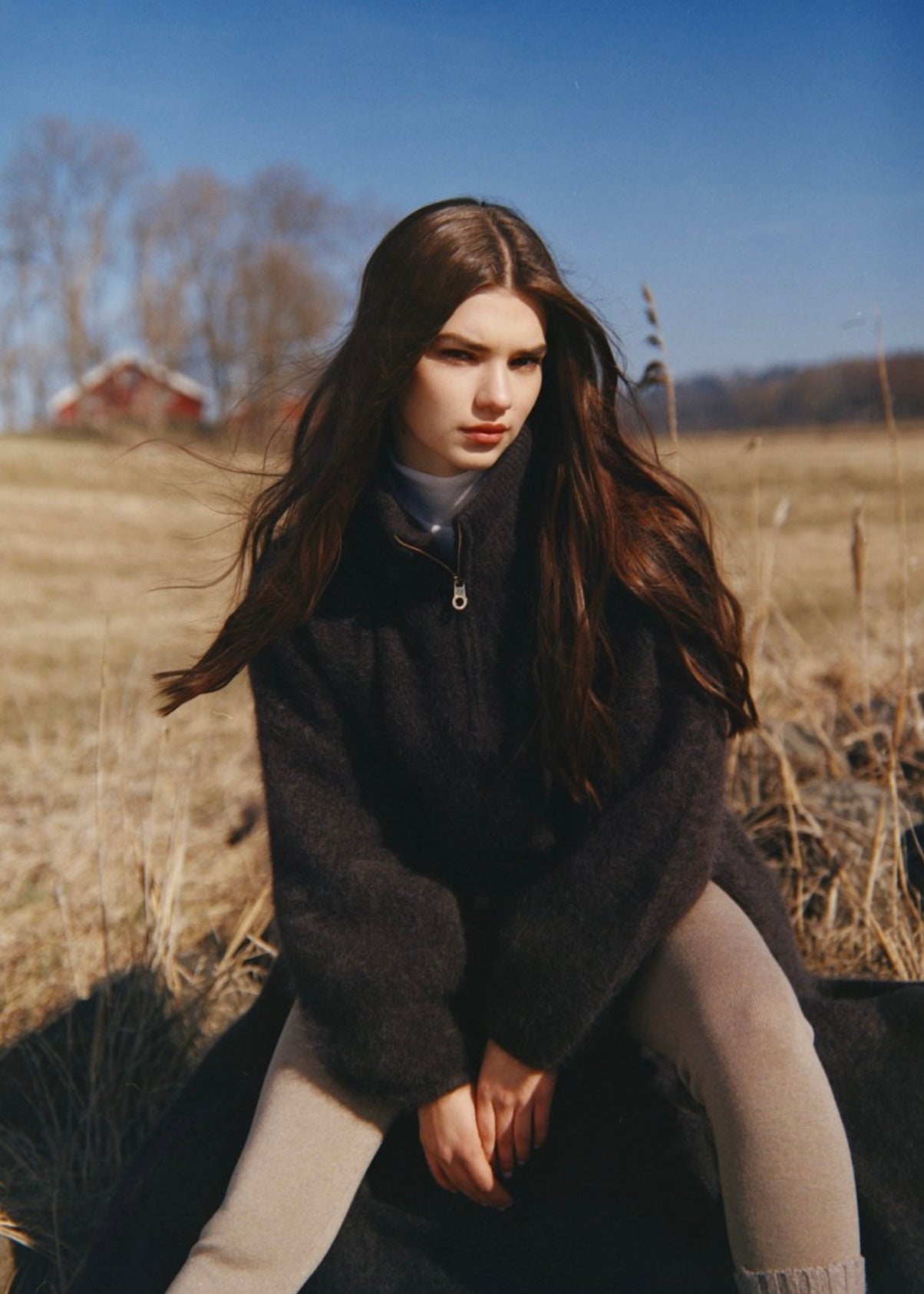 Li Chunky sweater Dark Brown
