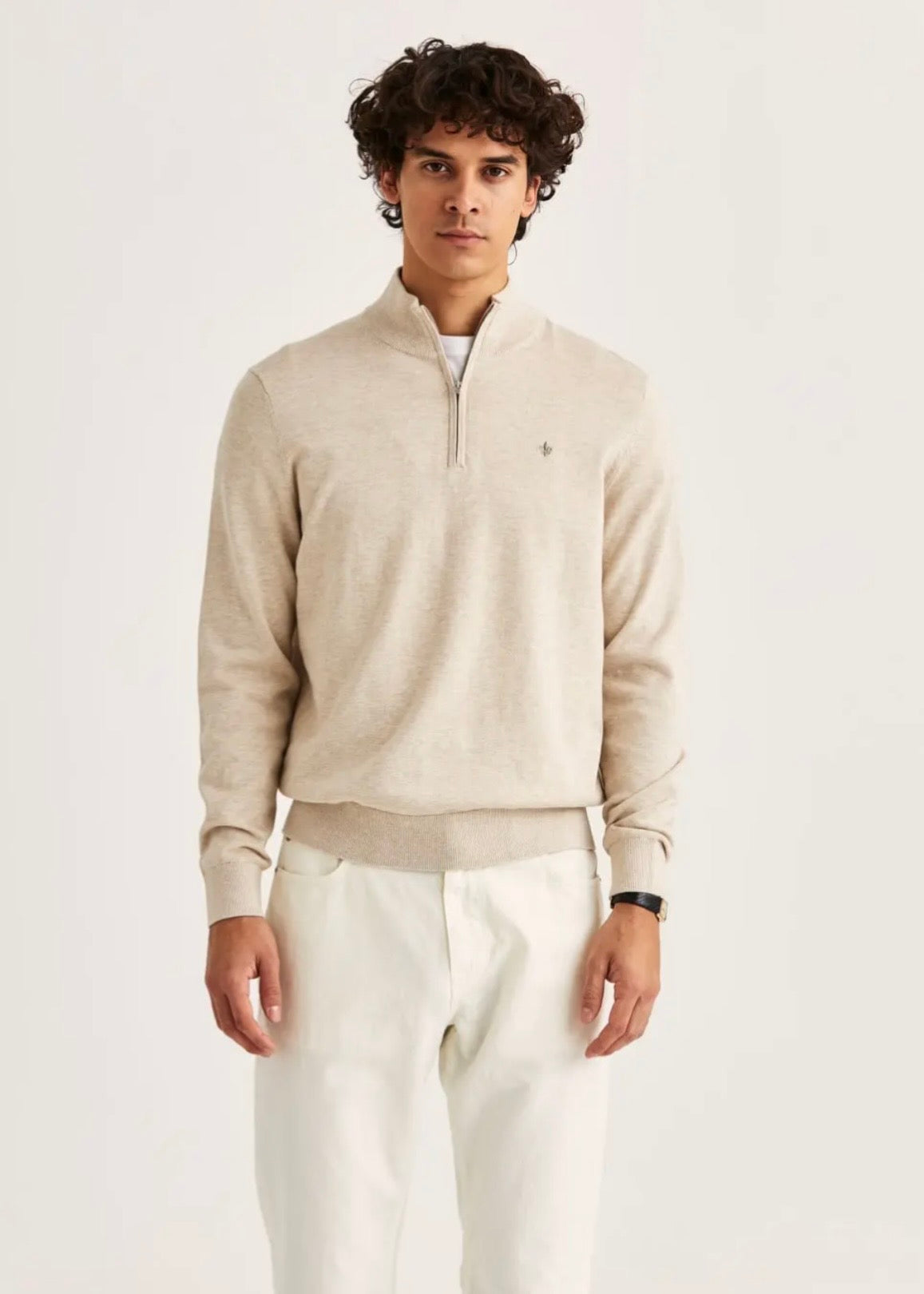 Riley Half Zip Khaki