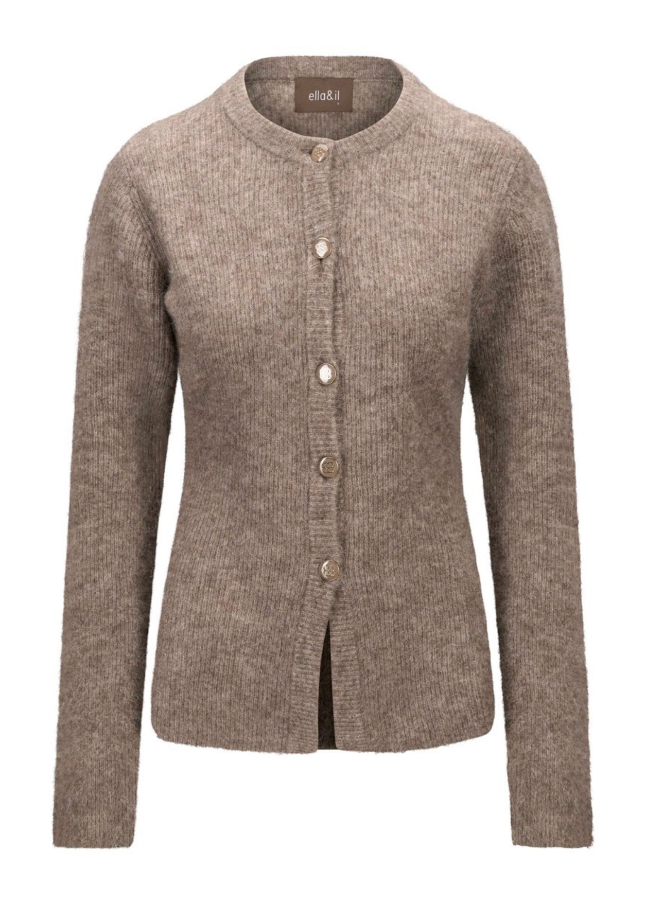 Iza Alpaca cardigan Walnut
