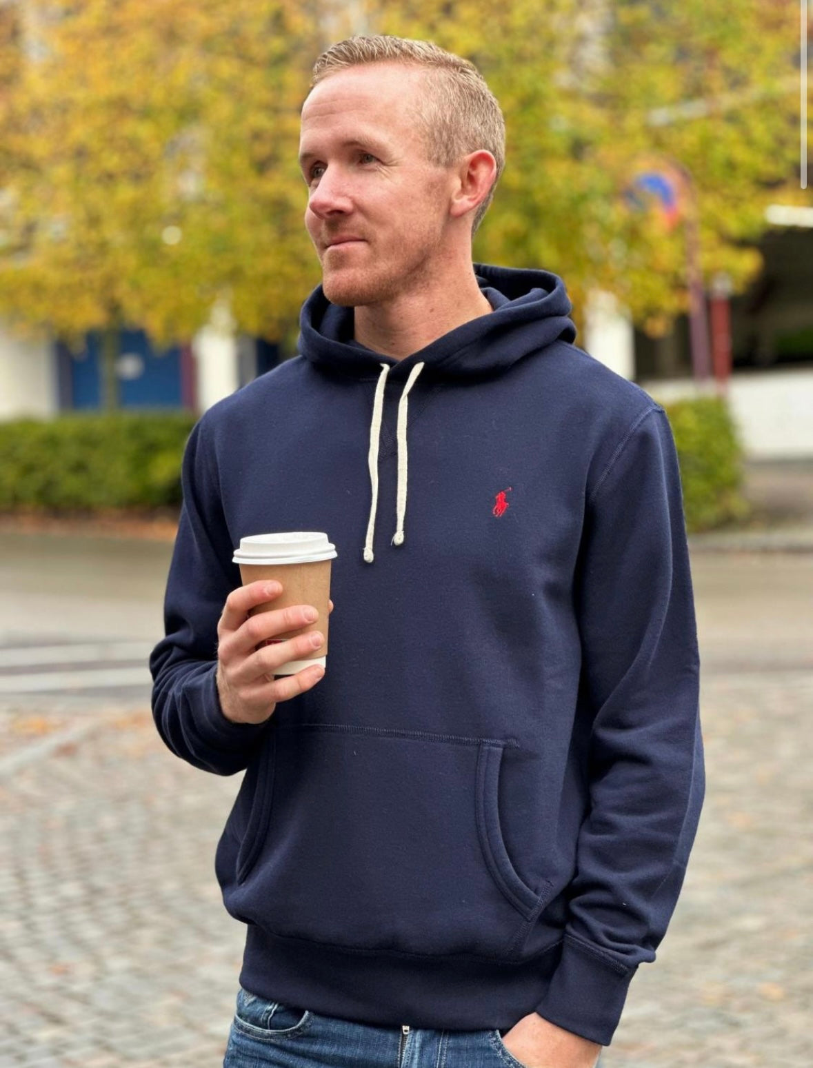The RL Fleece Hoodie Navy
