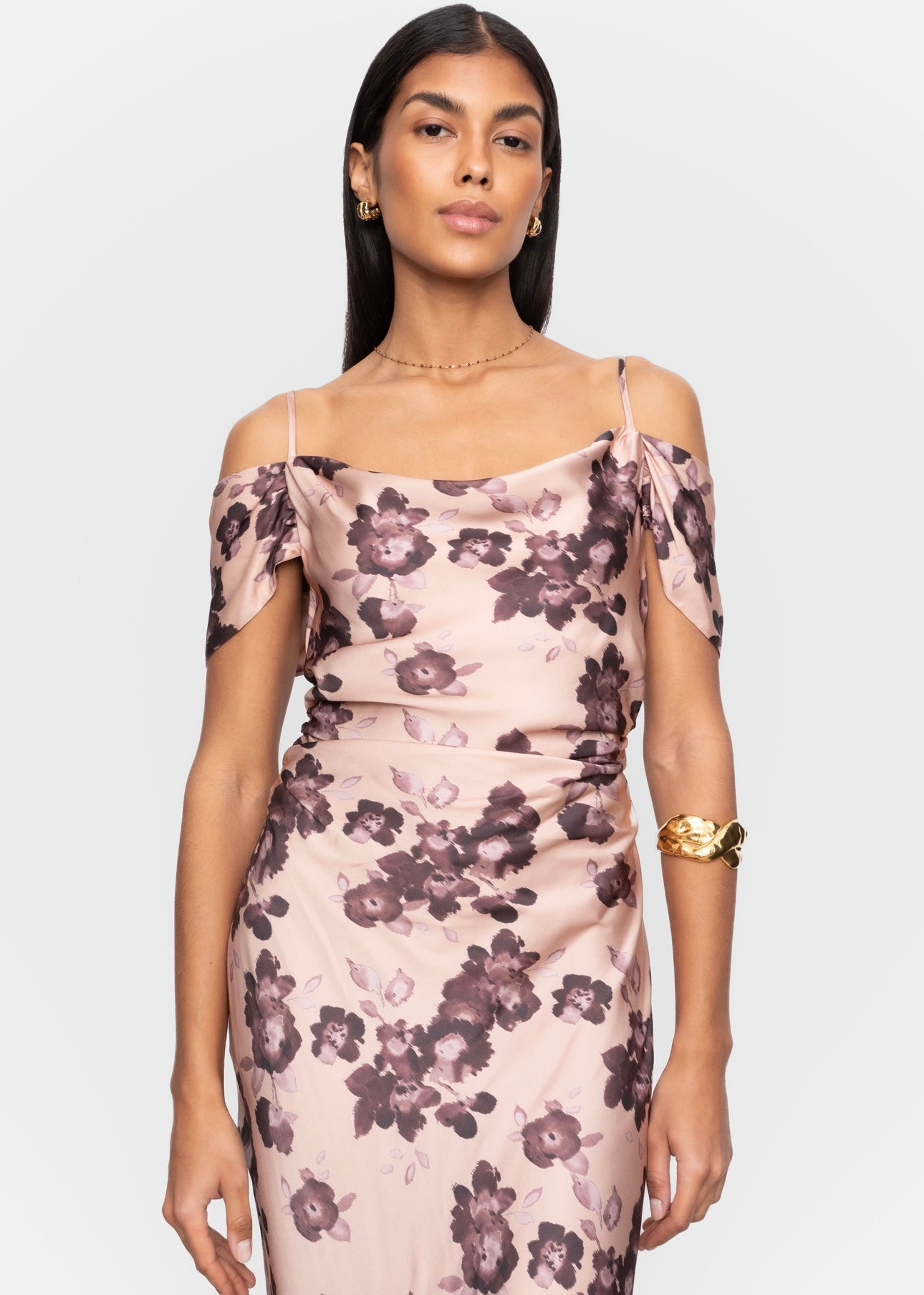Camilla Pihl Lyra dress - Terracotta Floral