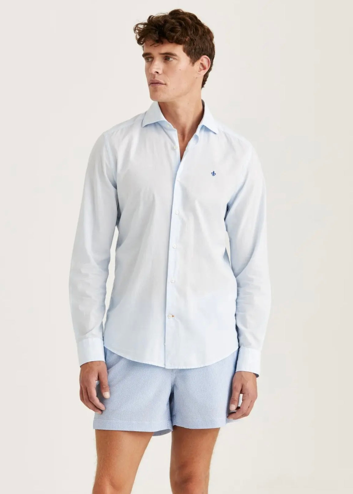 Morris Summer Lightweight shirt - Light Blue