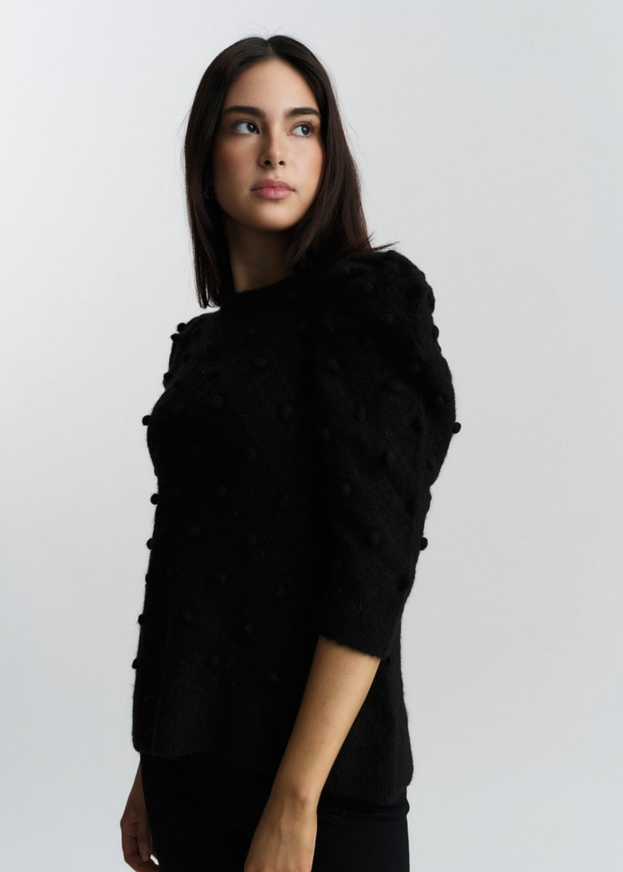 Try Alpaca sweater Black