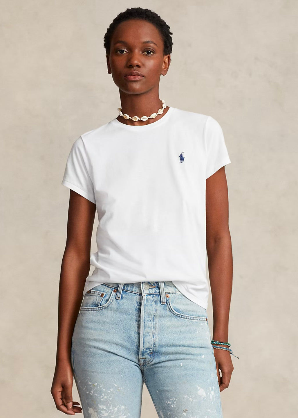 Cotton Jersey Tee White