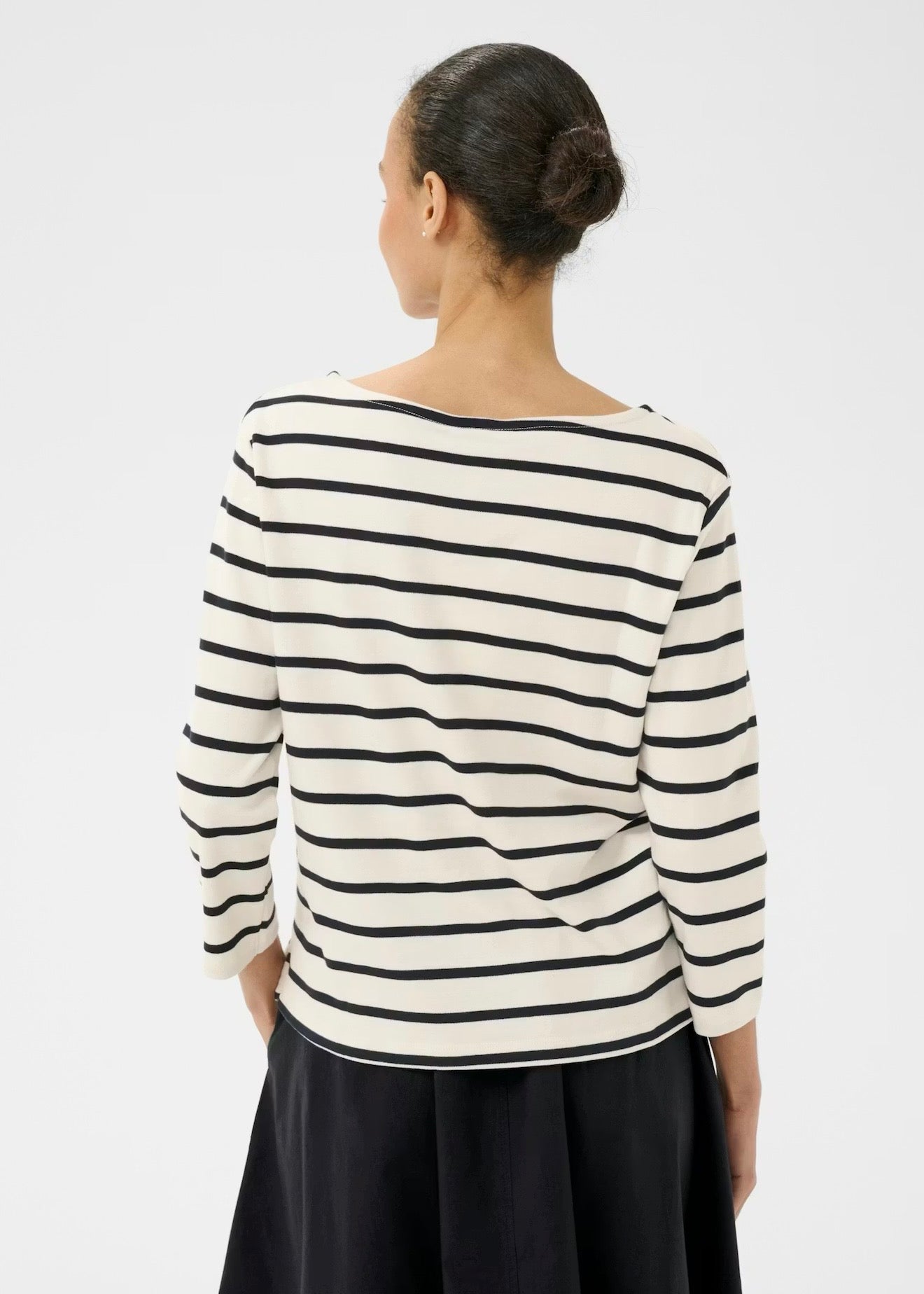 Nela T-shirt Dark Navy Stripe