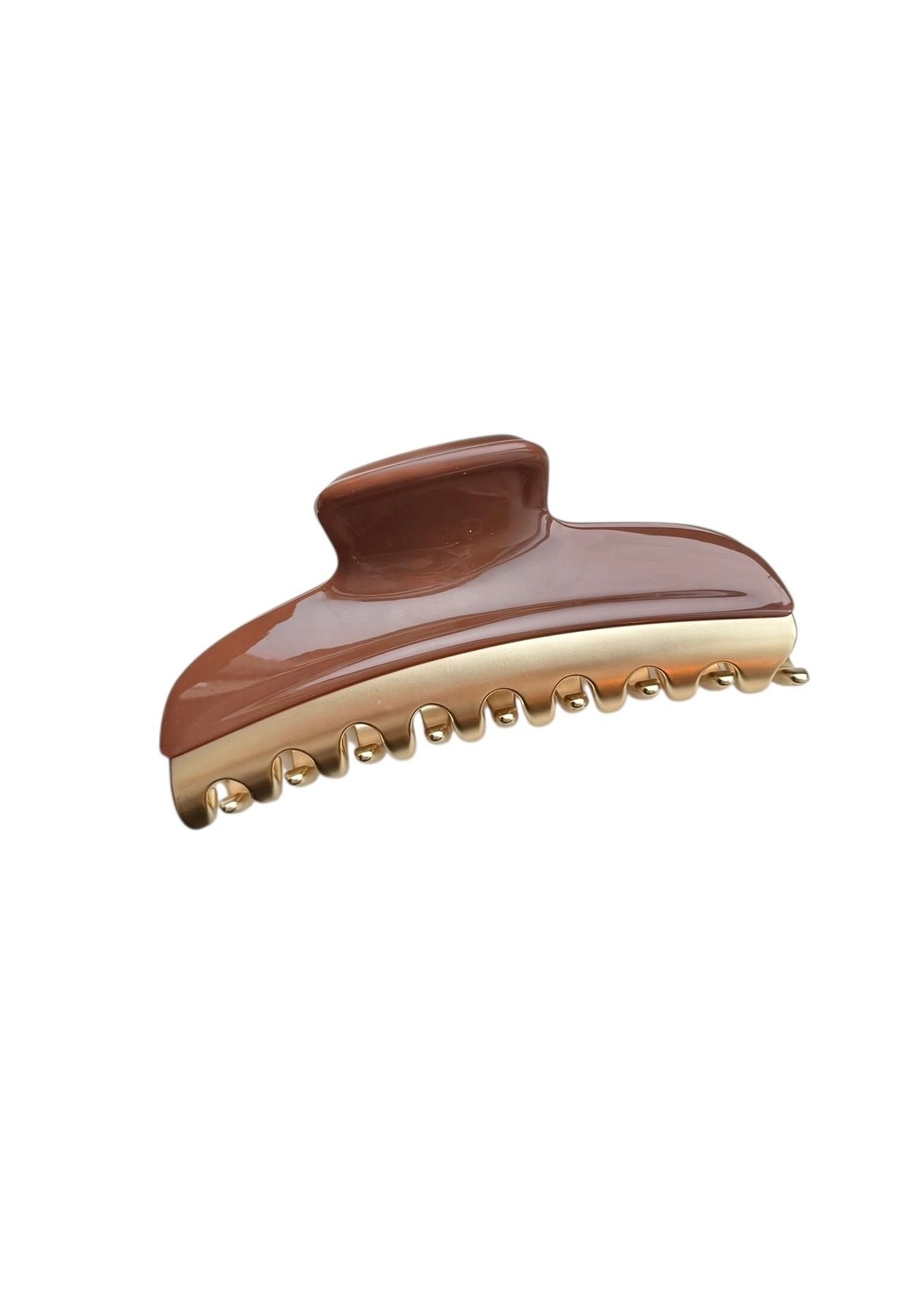 Kaia Large Hair Clip Brown