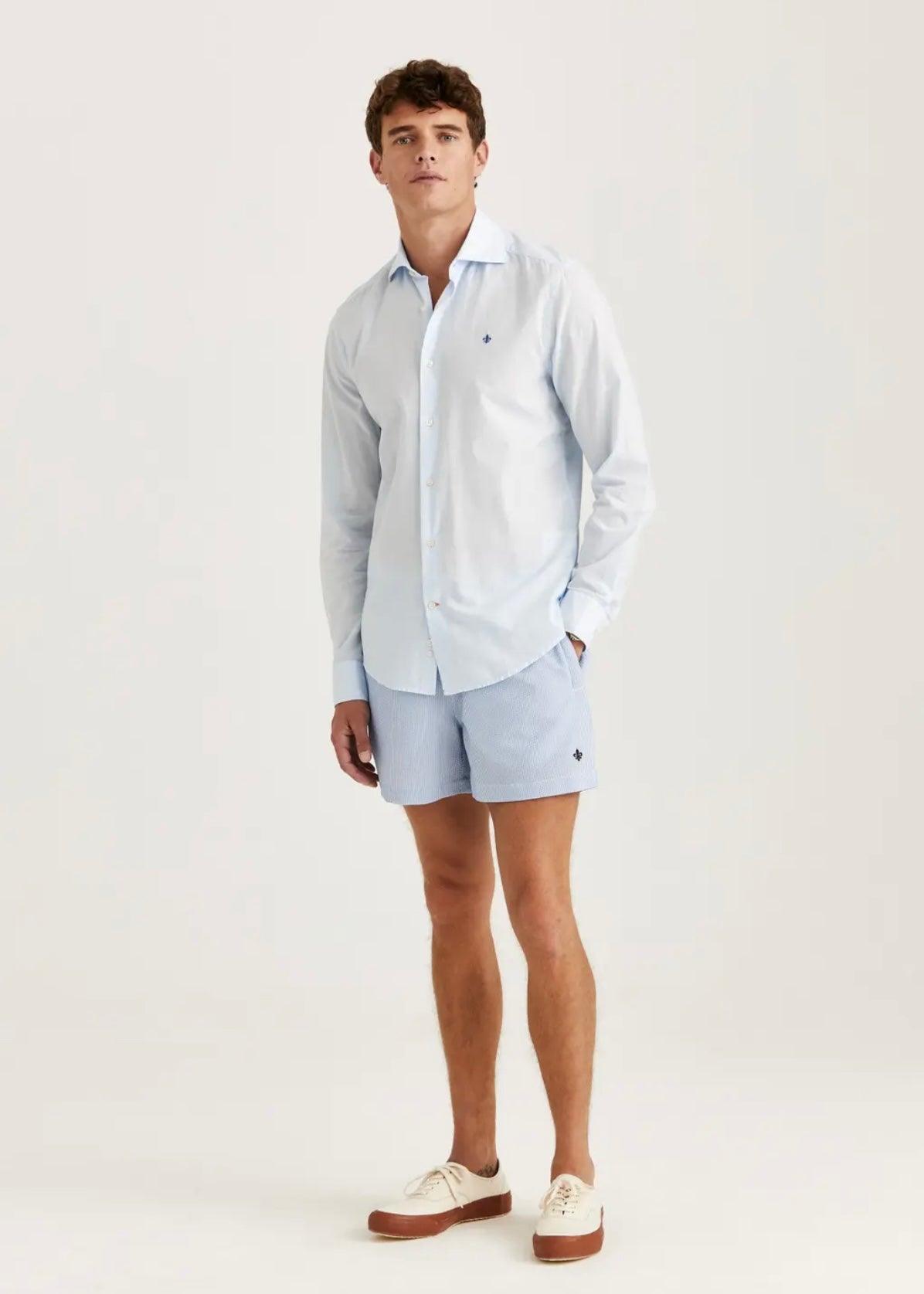 Morris Summer Lightweight shirt - Light Blue