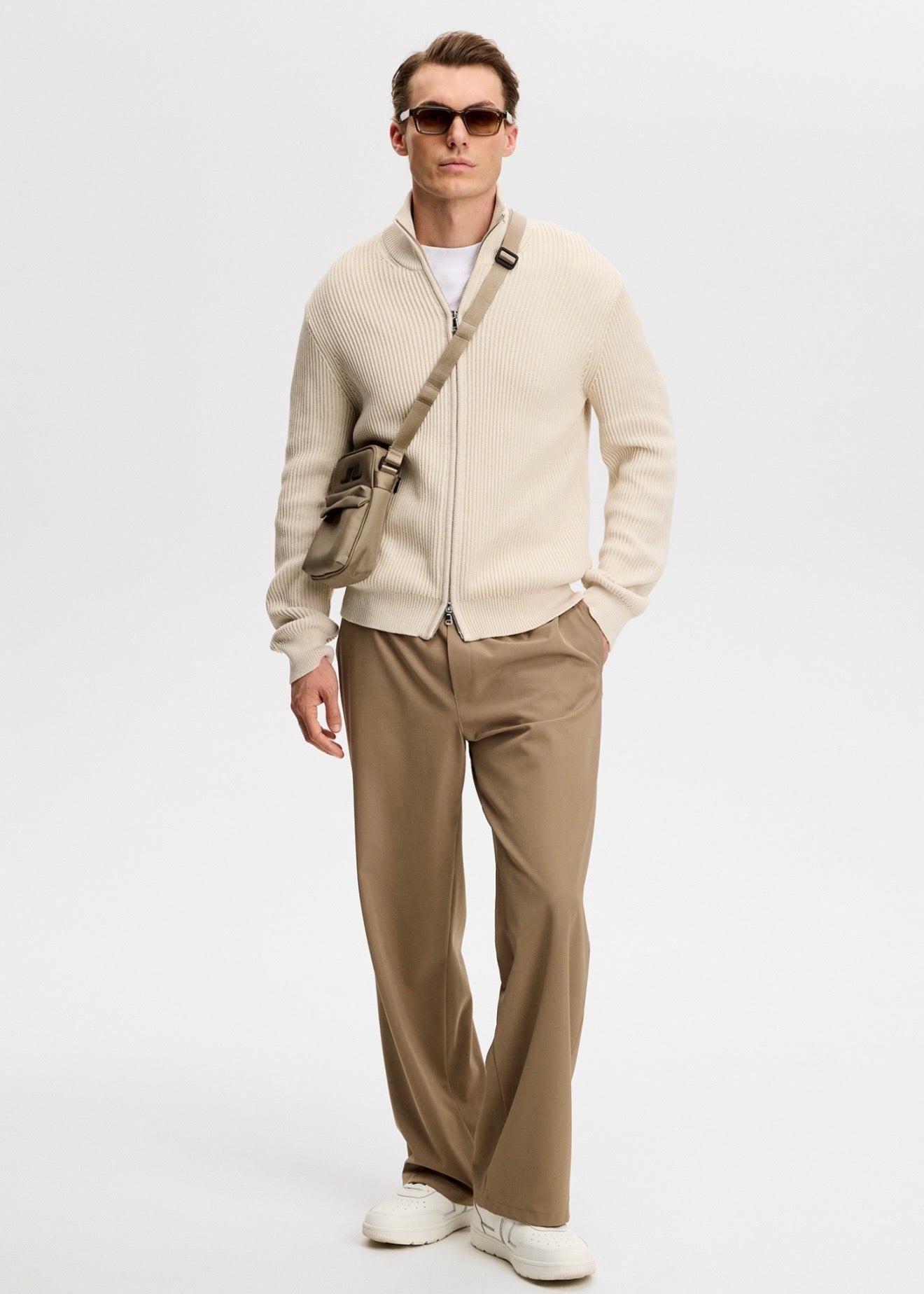 Alexis Full Zip Cardigan Moonbeam