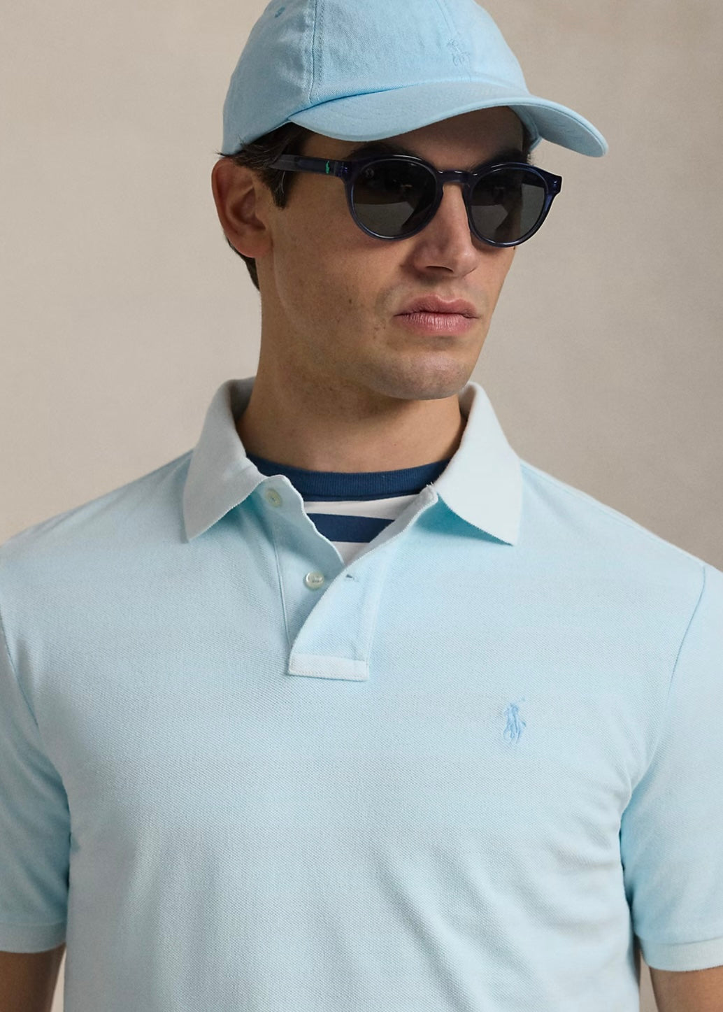 Ralph Lauren pique - Sky