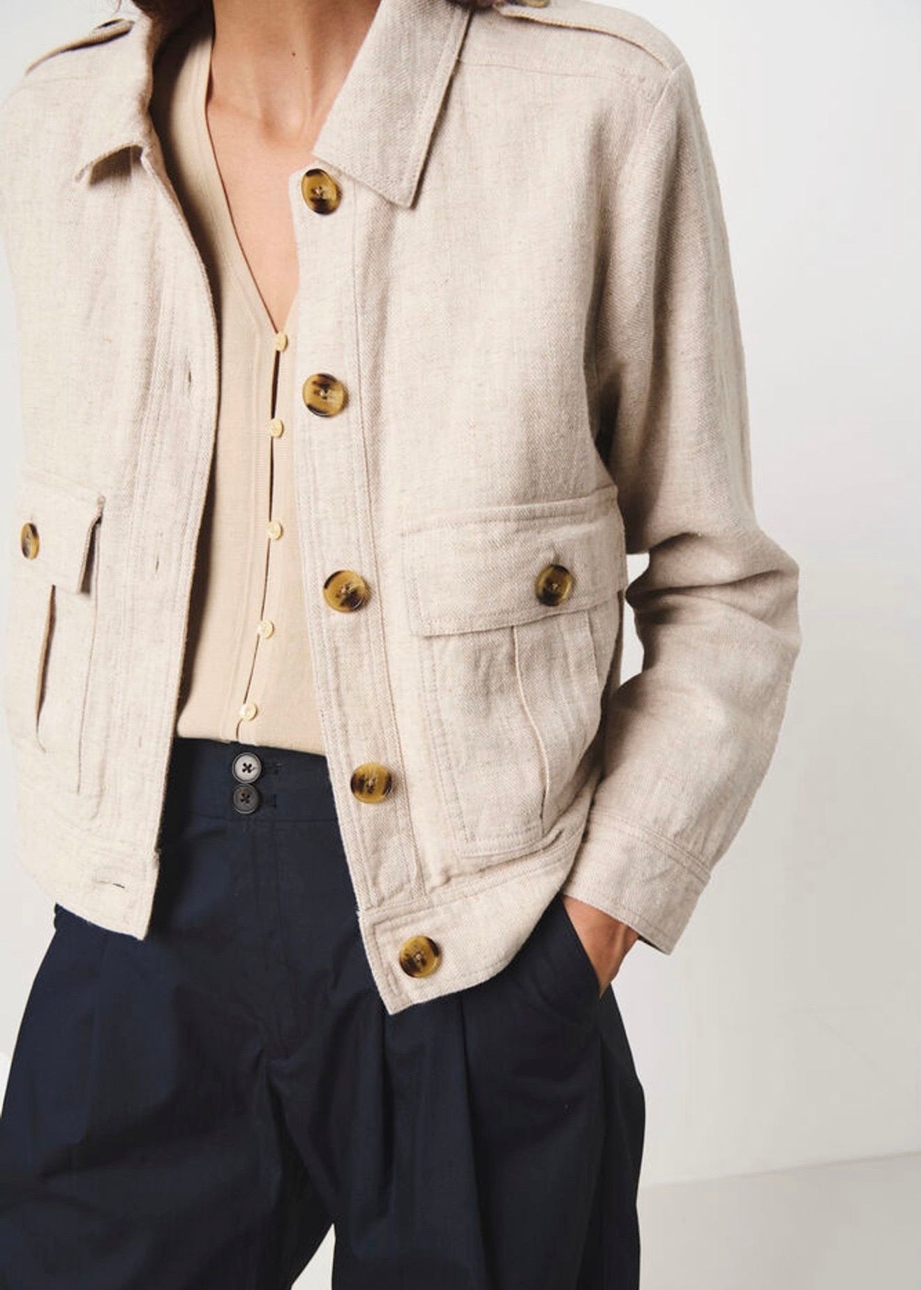 Najah Jacket French Oak Melange