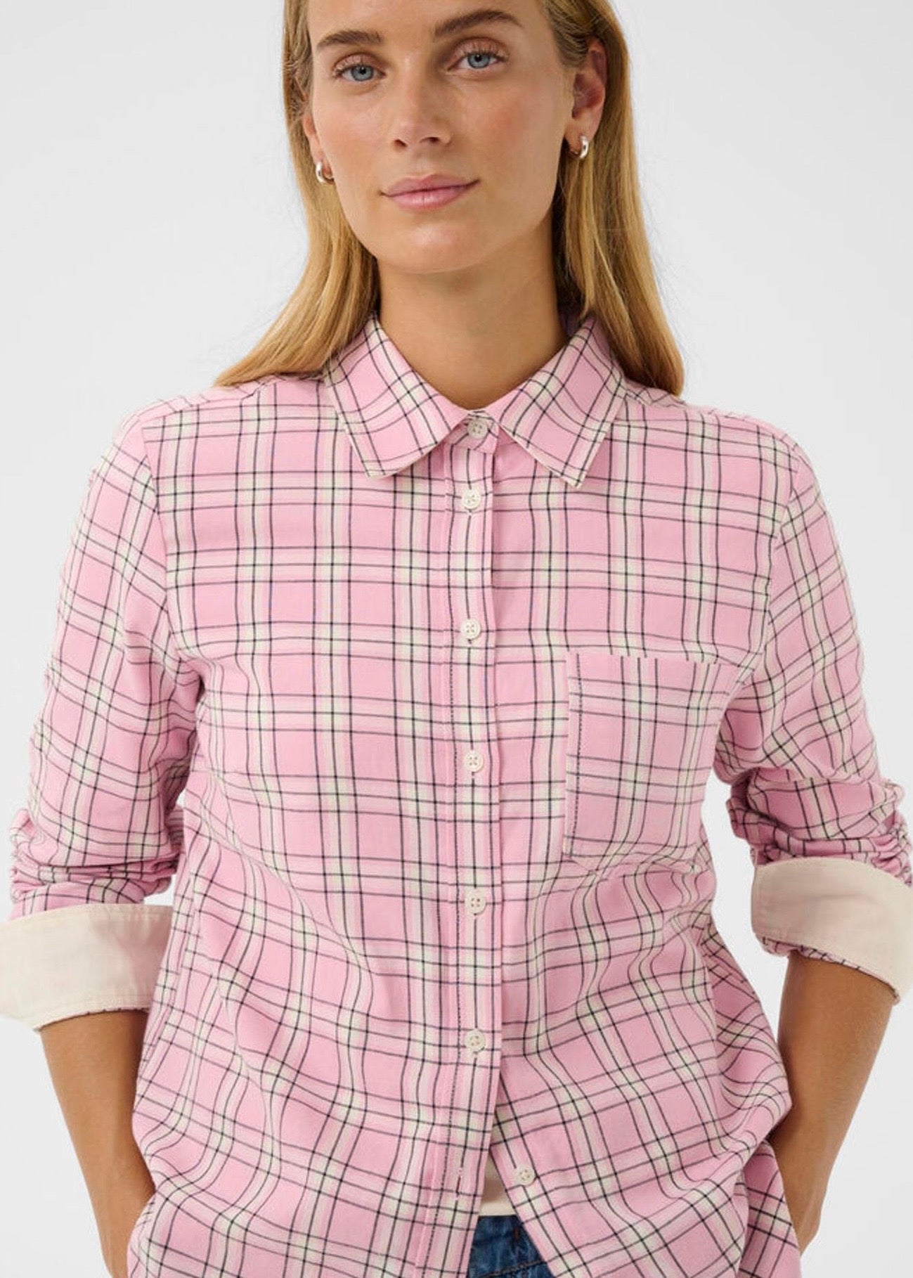Yana Shirt Pink Check