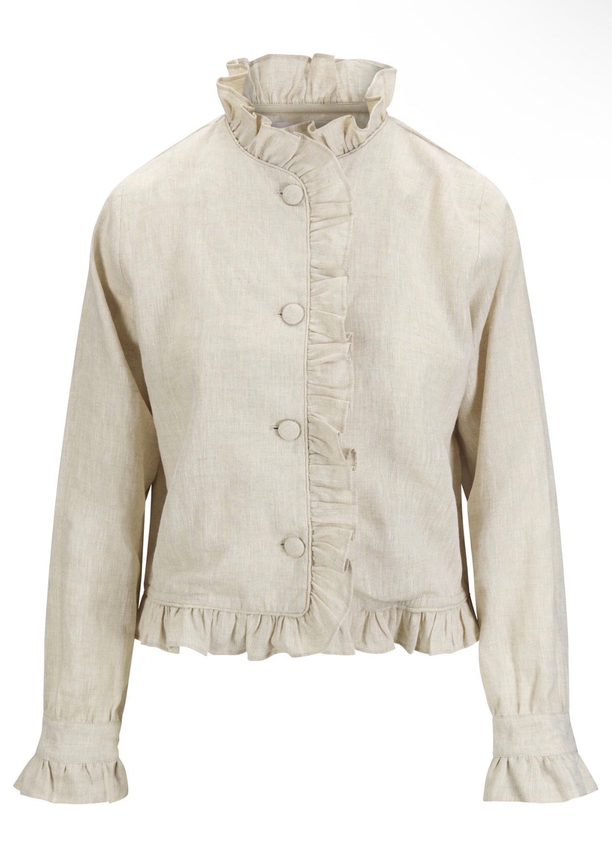 Betty Linen Jacket Beige Melange