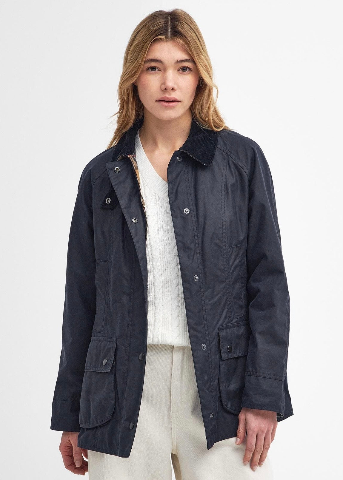 Classic Beadnell Jacket Navy