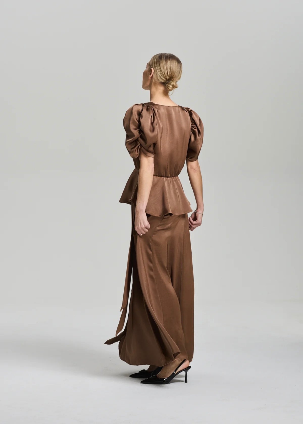Emma Blouse Ombre Brown
