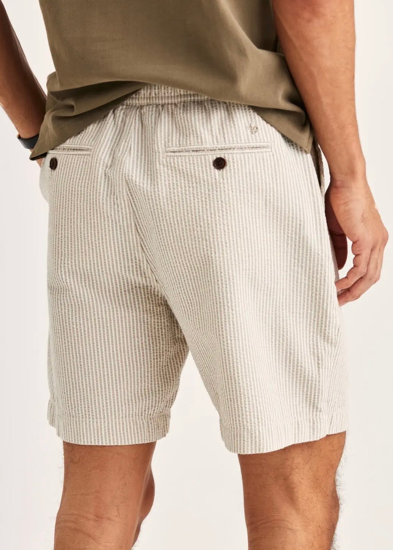 Fenix Seersucker Shorts Khaki
