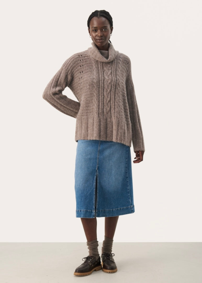 Part Two Laurikke sweater - Mink Melange