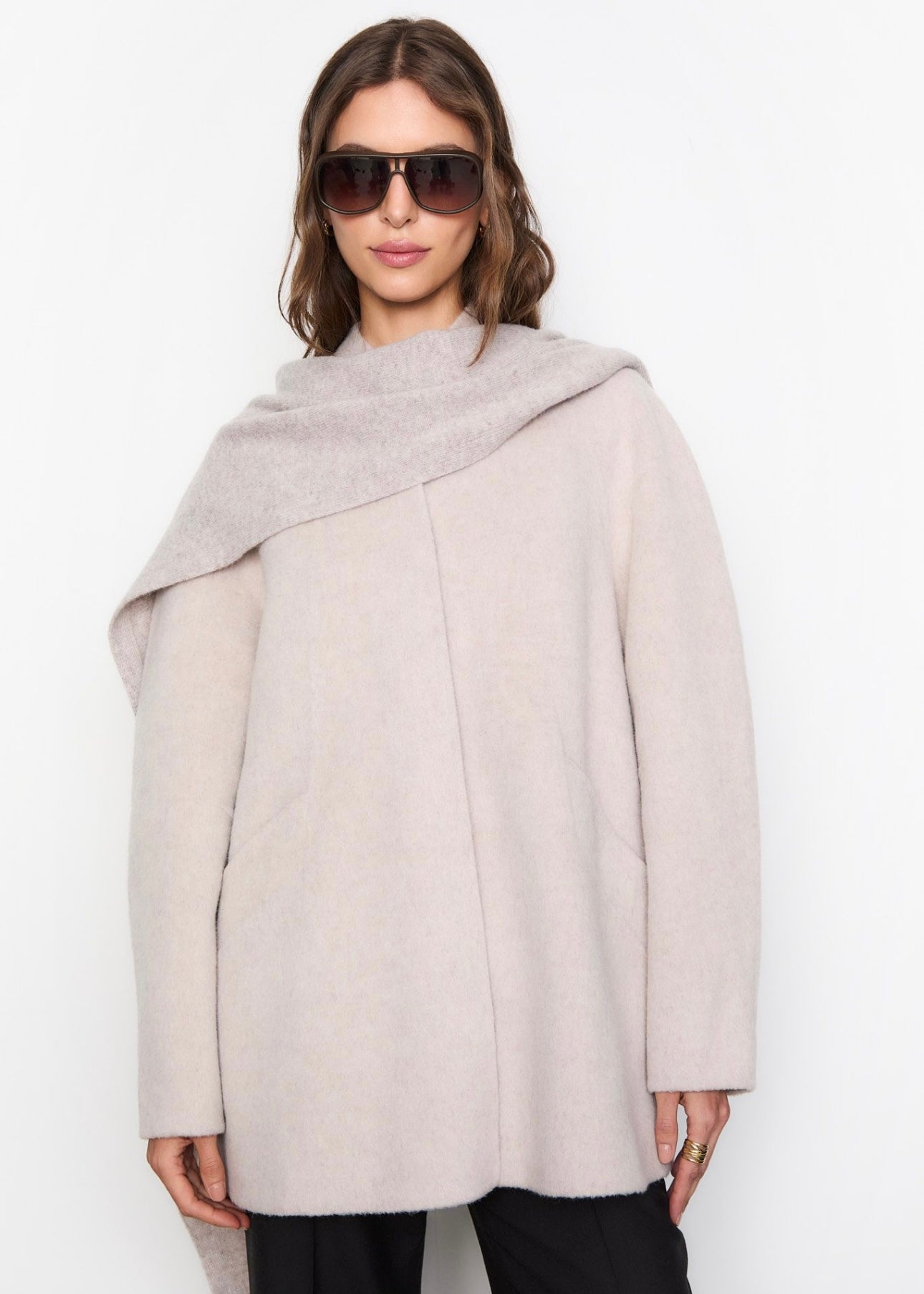 Margaret jacket Greige Melange