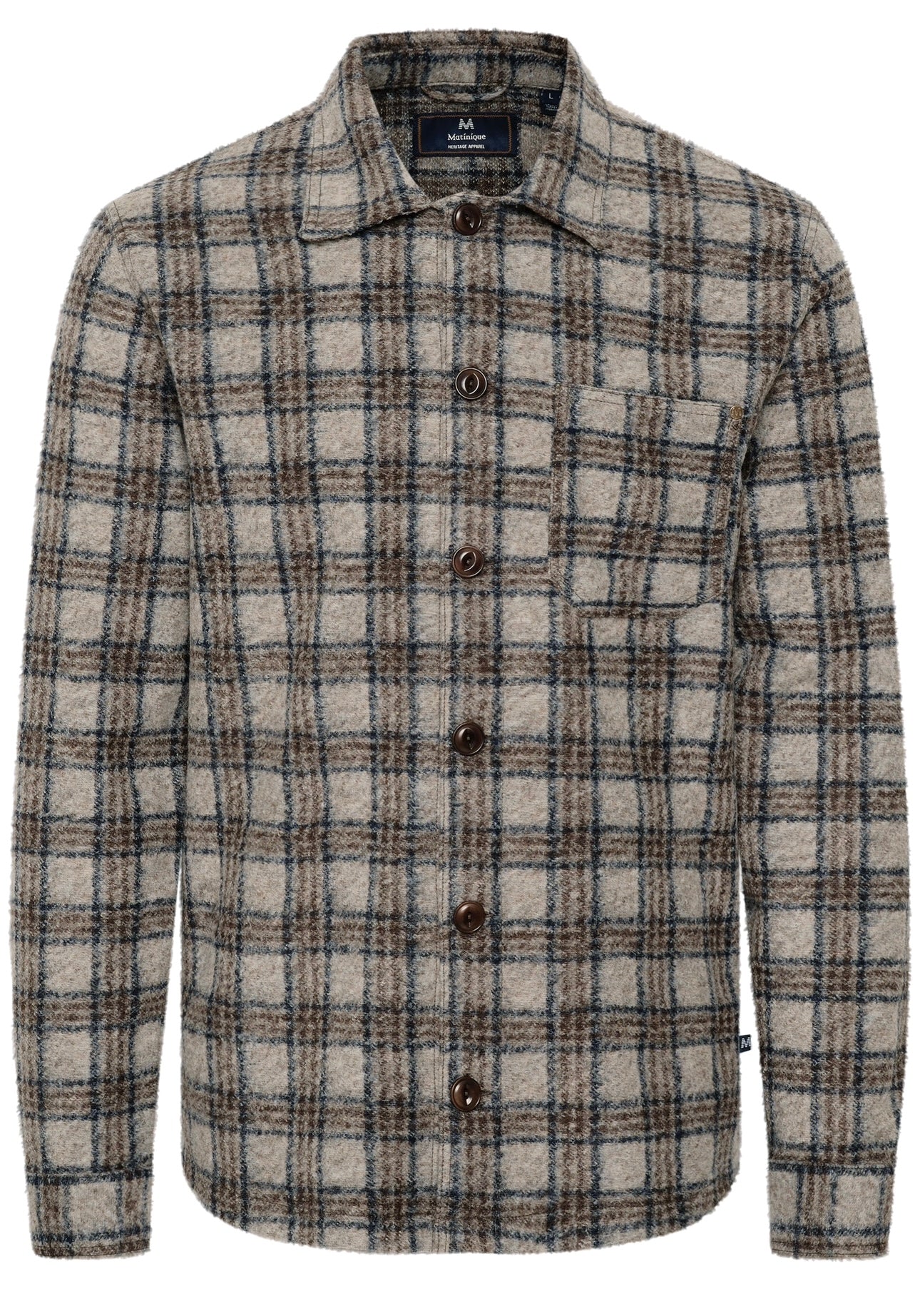 Matinique Pelton Heritage shirt - Morel