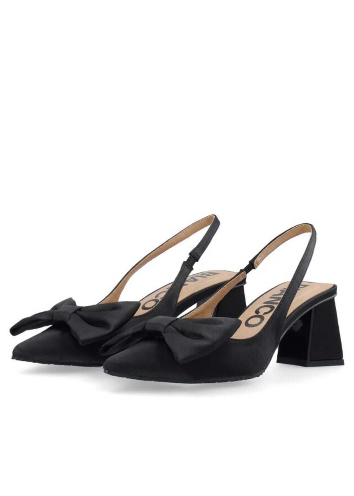 BIAMaralyn Slingback Bow Satin Black
