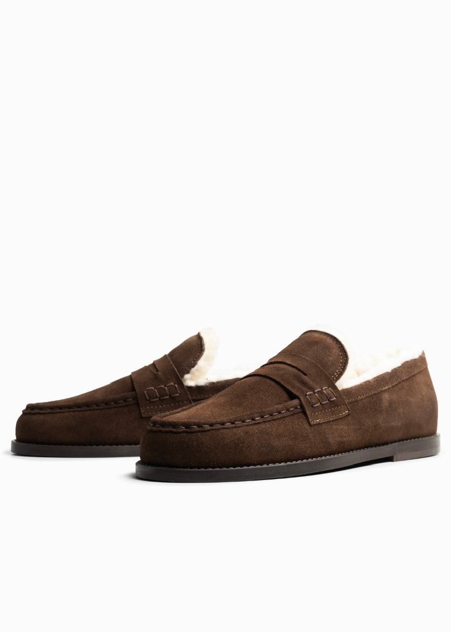 Belle Suede Dark Brown