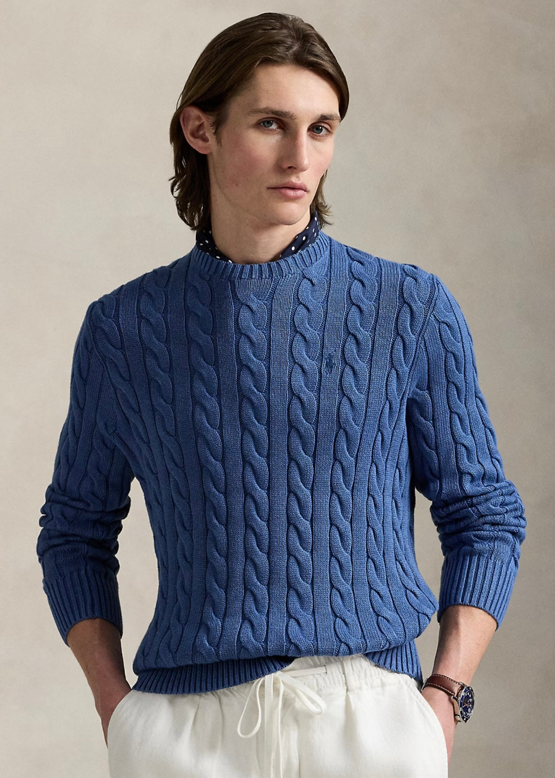 Ralph Lauren Cotton Cable sweater - Navy GMD