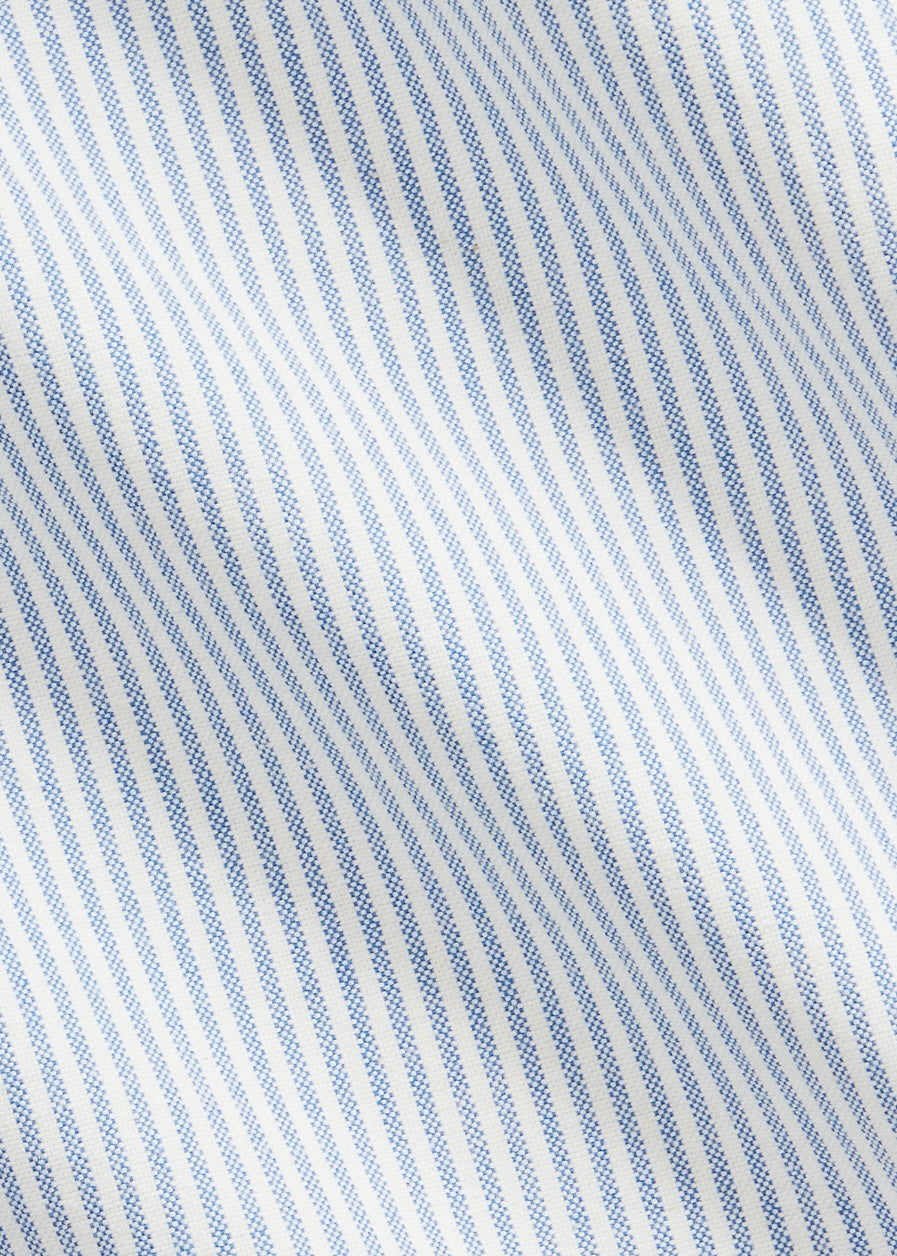 Custom Fit Stripe Oxford shirt Blue/White