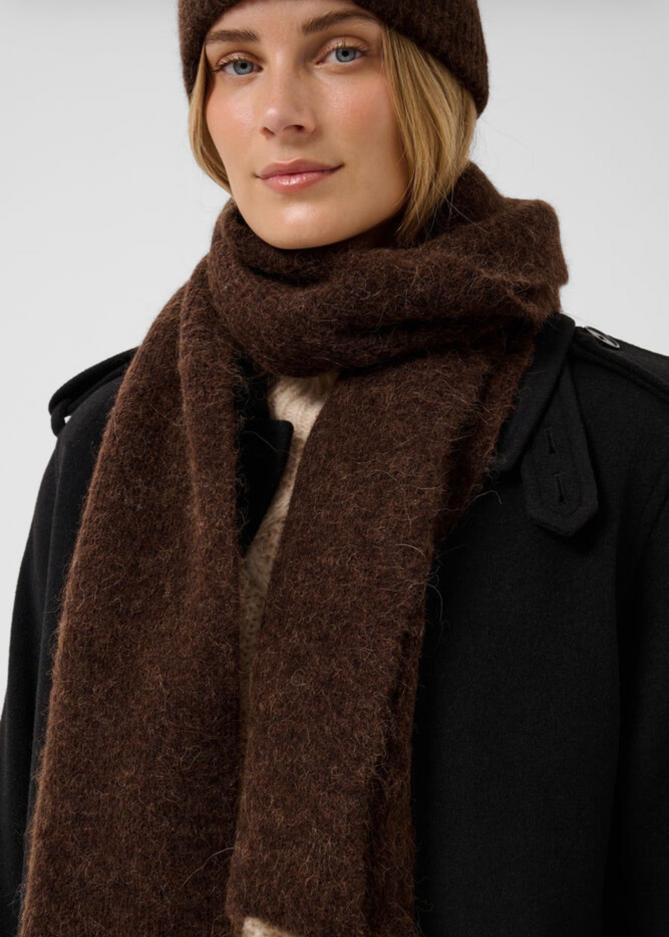 Svea Scarf Downtown Brown Melange
