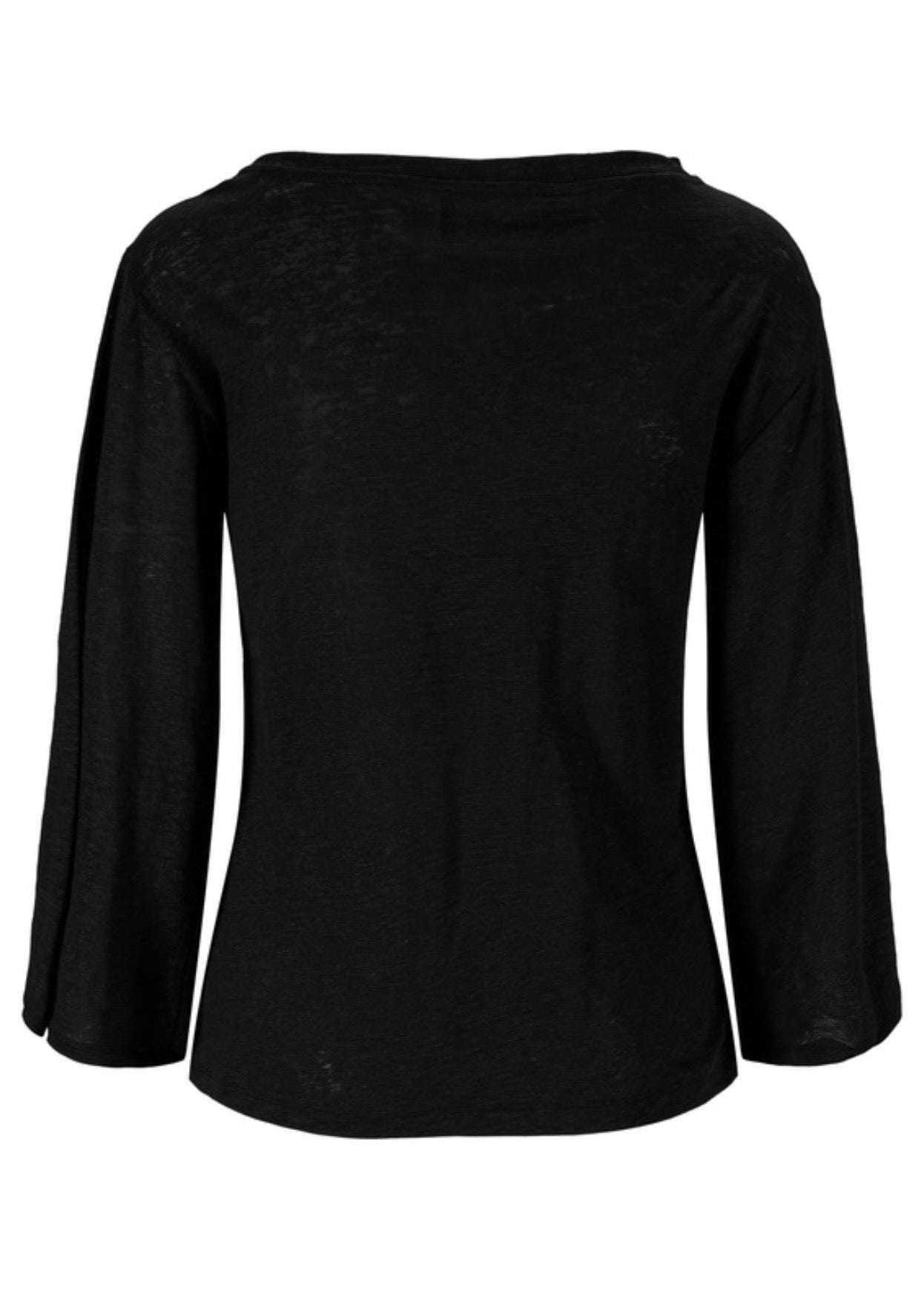 Heli Linen Tee Black