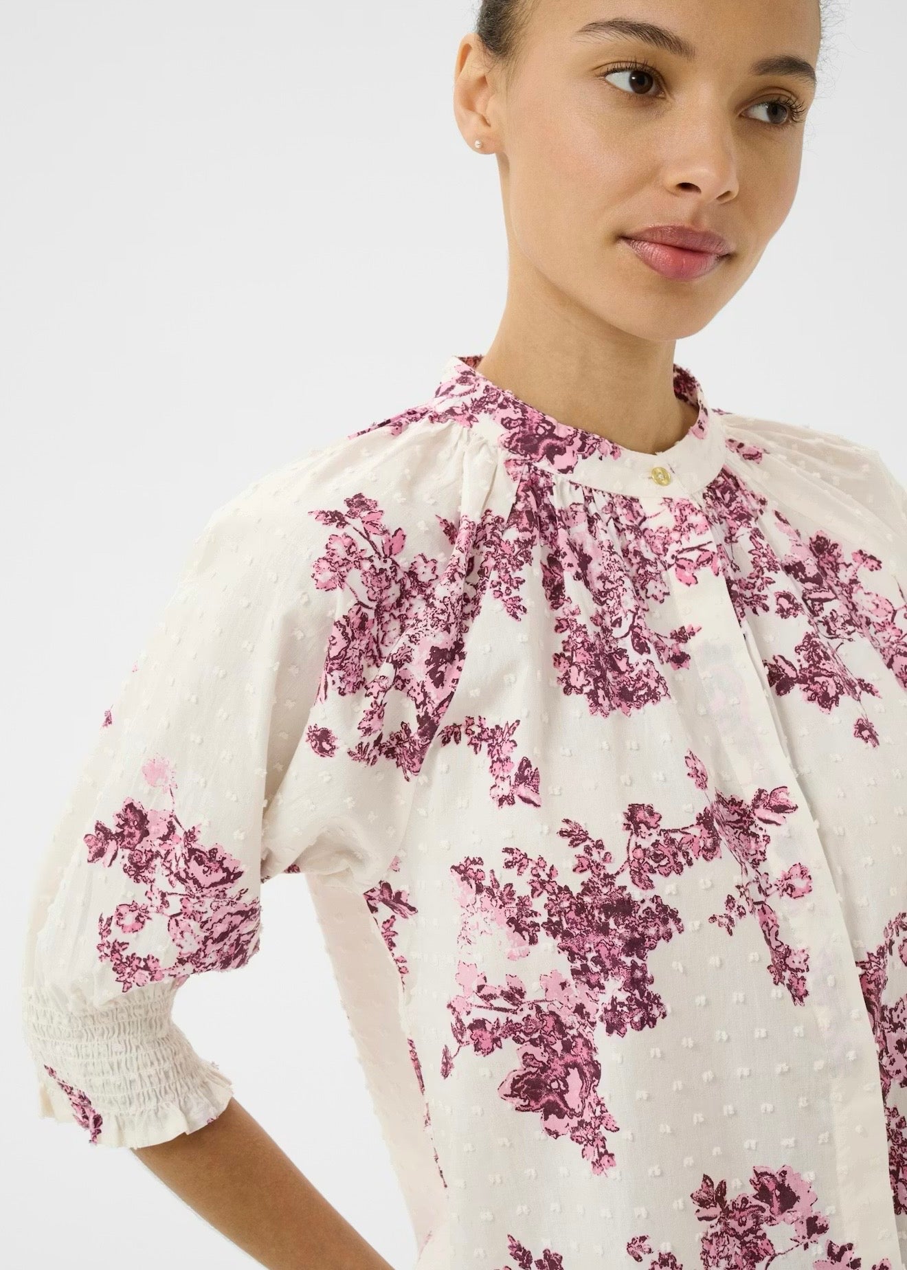 Almeras Shirt Pink Shadow Flower