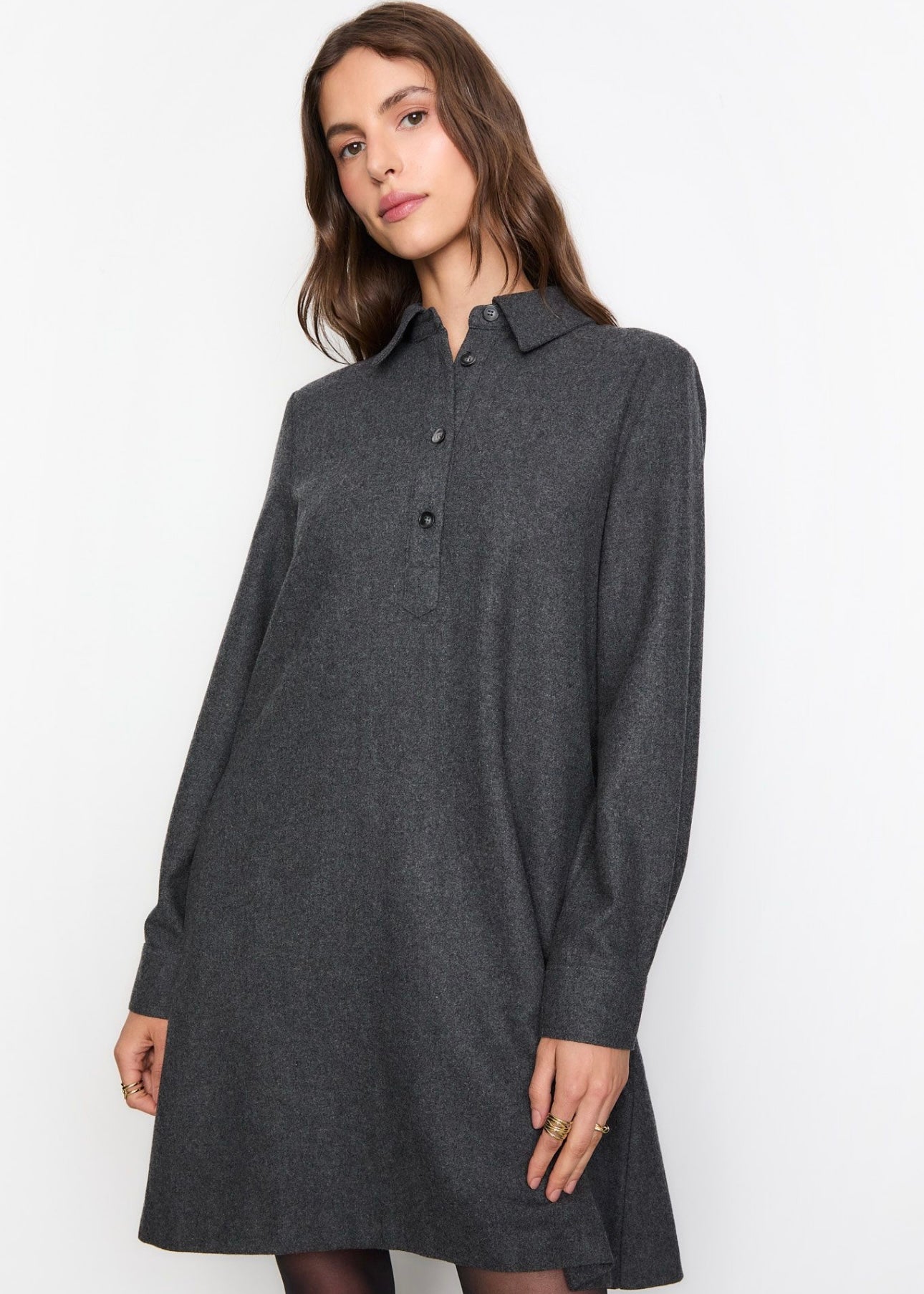 Odette dress Grey Melange