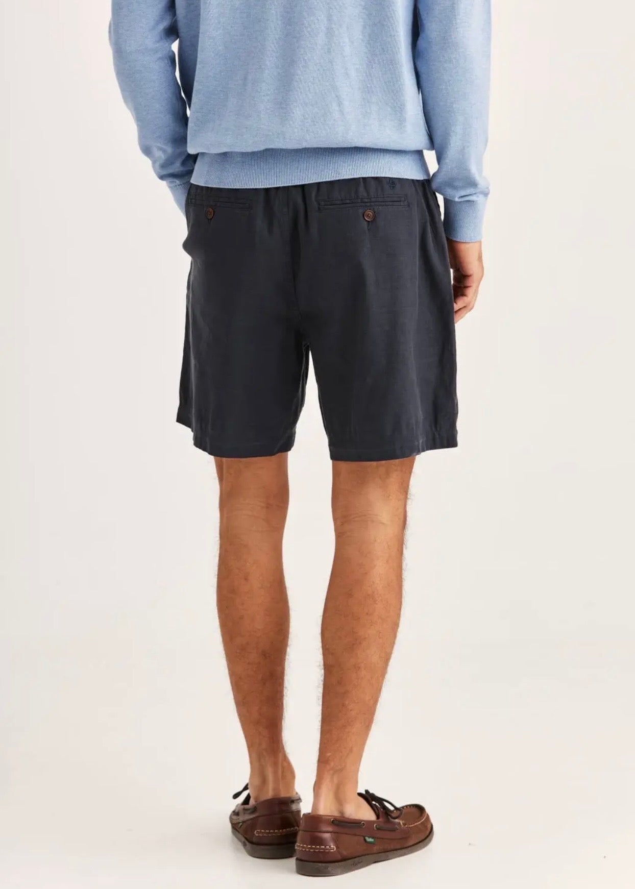 Fenix Linen Shorts Blue