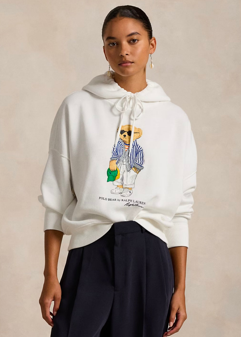 Polo Ralph Lauren Bear hoodie - White