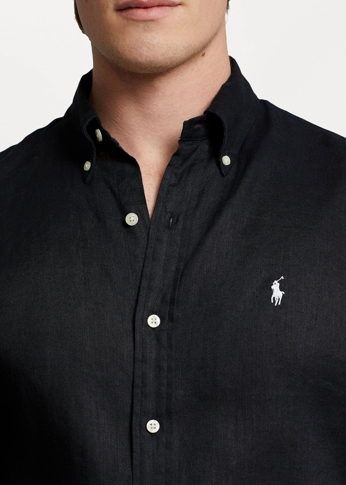 Polo Ralph Lauren Linen shirt slim fit - Black
