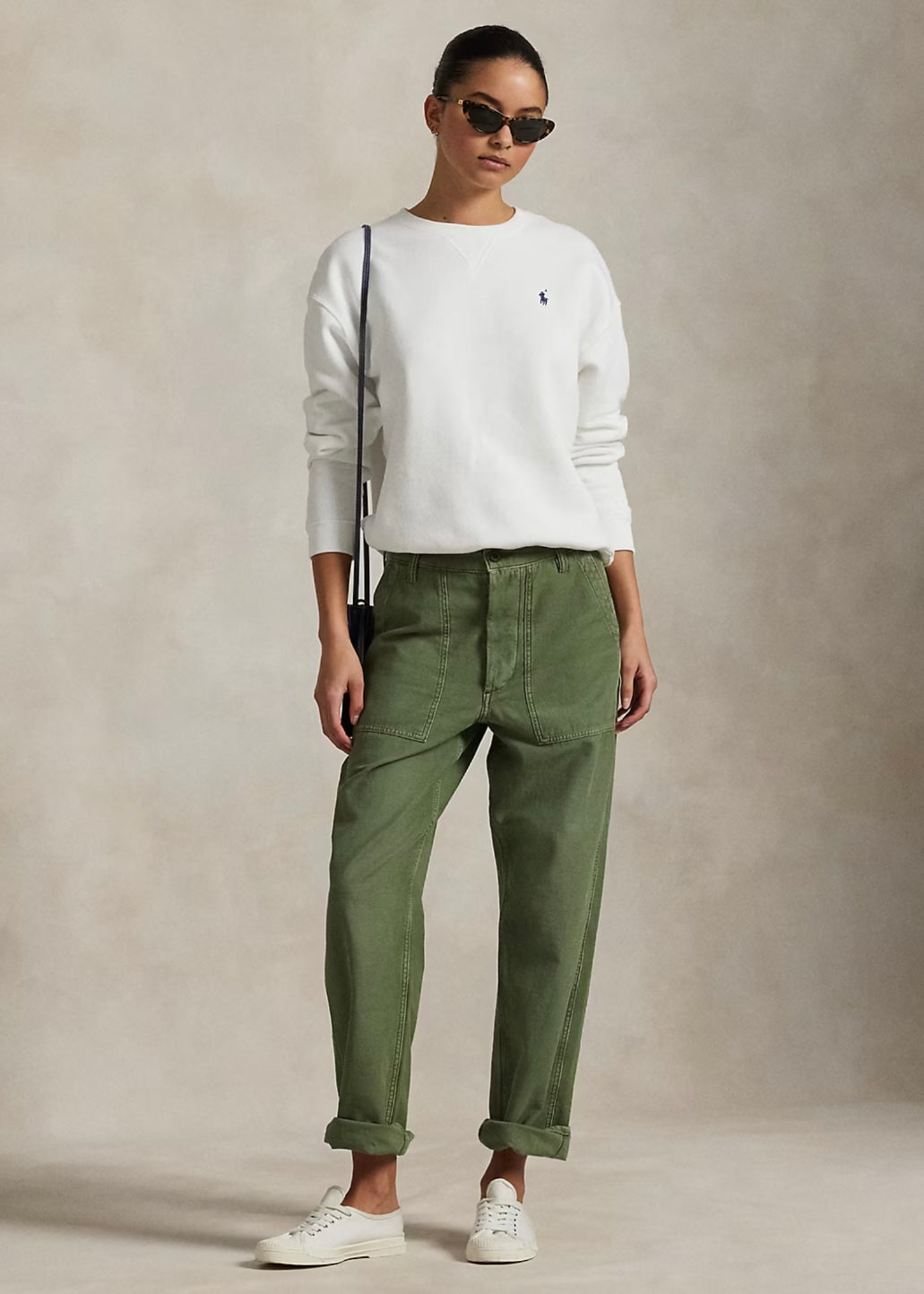 Ralph Lauren College crew - White