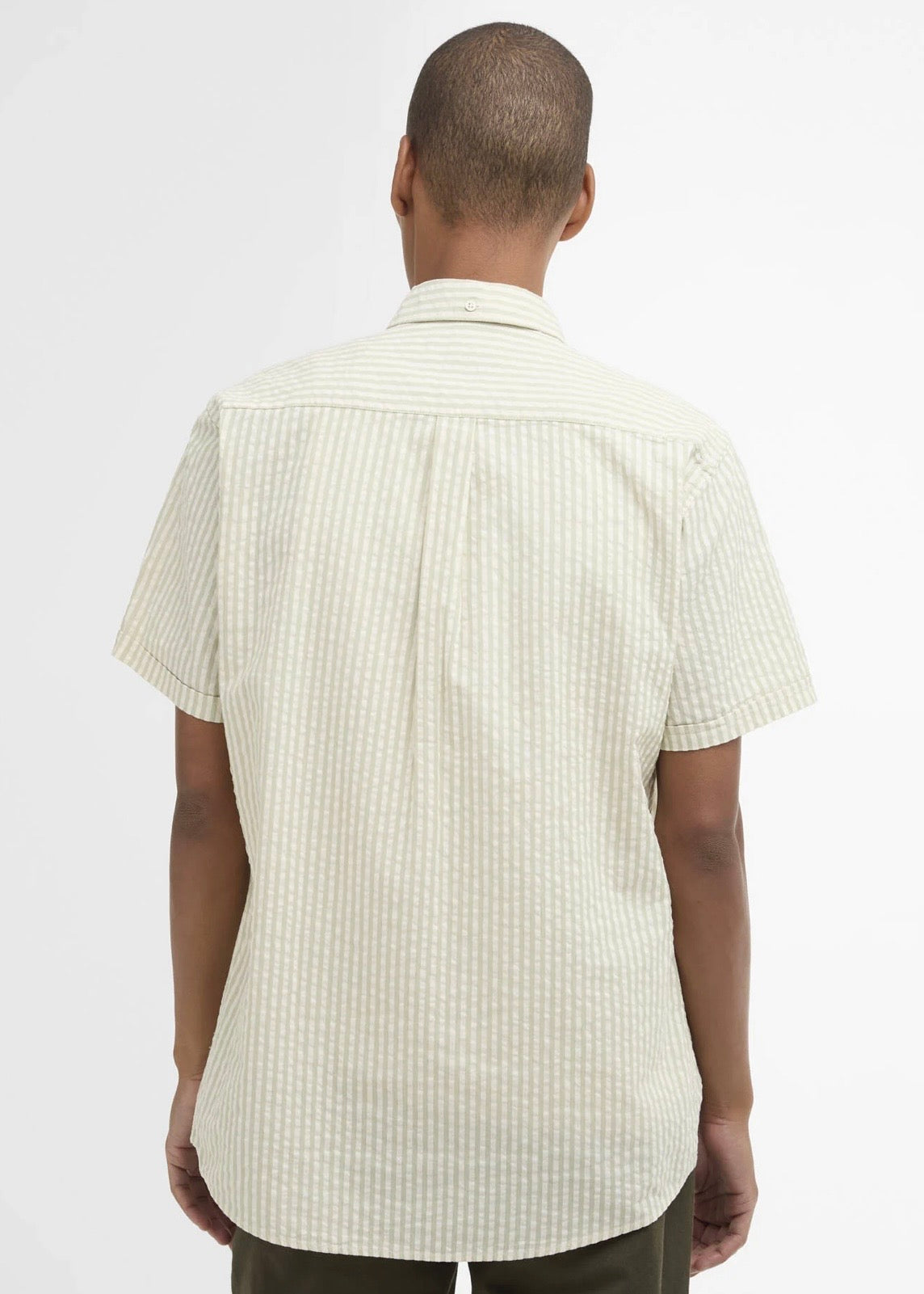 Cresswell Seersucker Shirt Sea Green