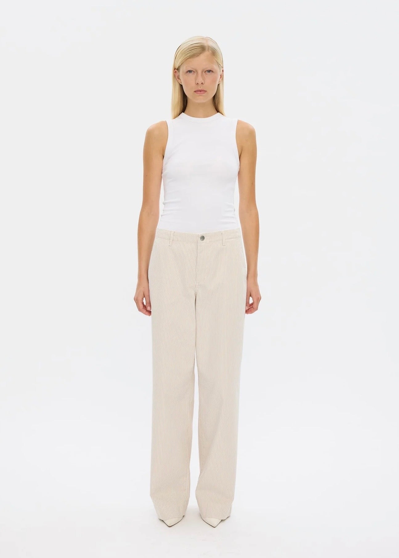 Erica Regular Oat Milk Stripe