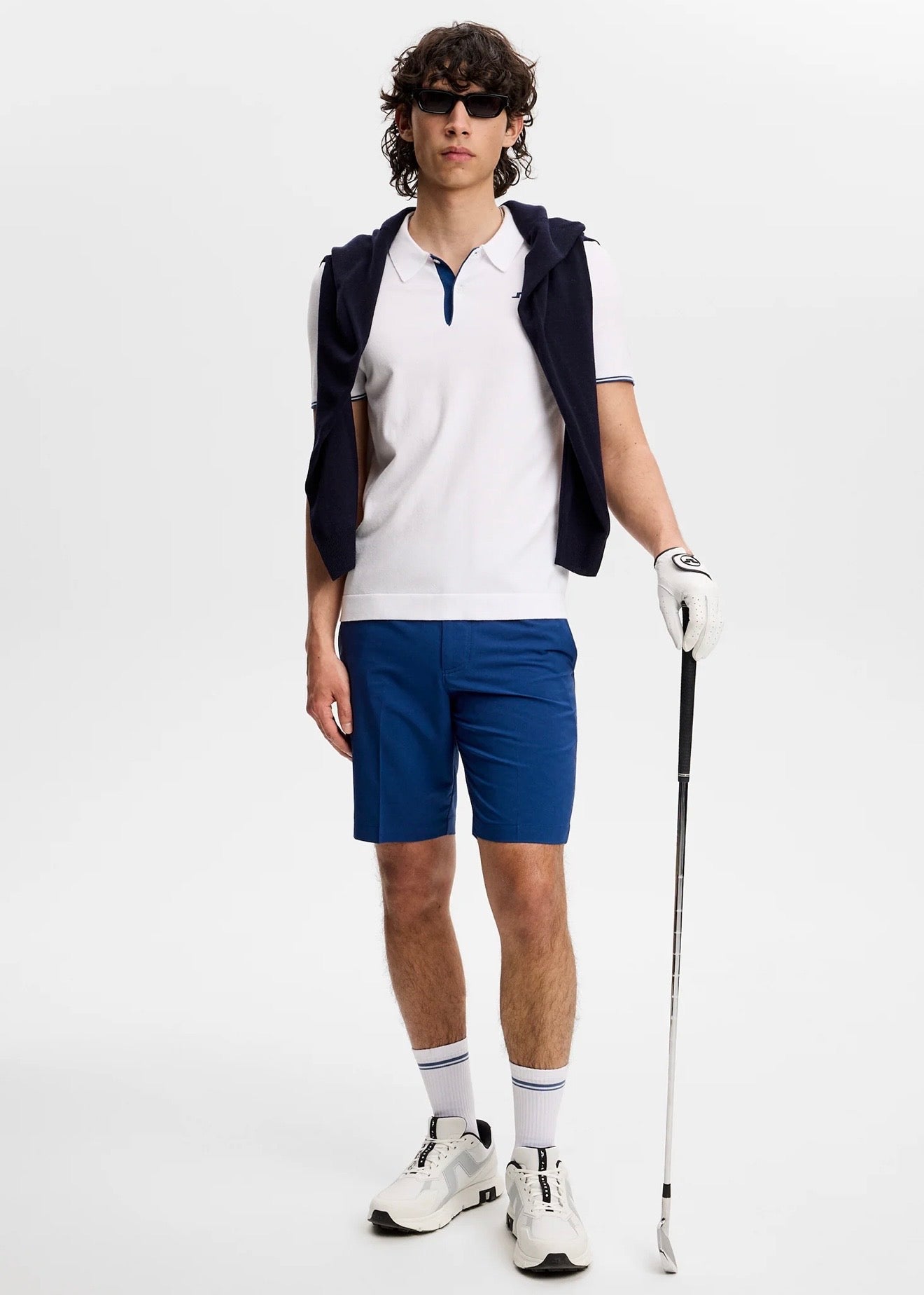 Matheo Knit Golf Polo White