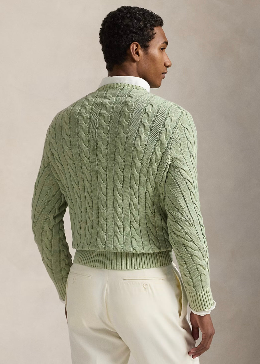Ralph Lauren Cotton Cable sweater - Greenstone