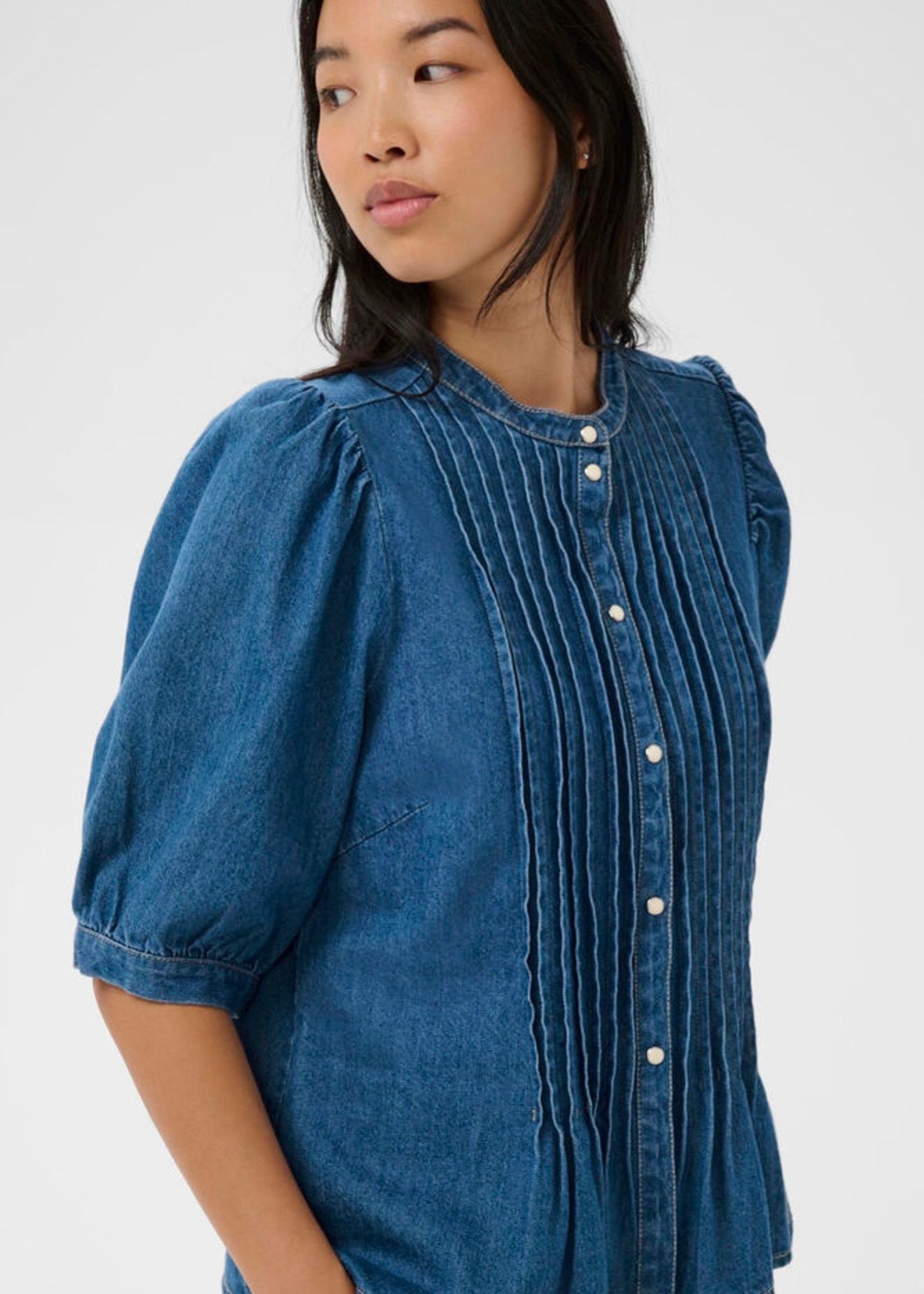 Alesia Shirt Medium Blue Denim