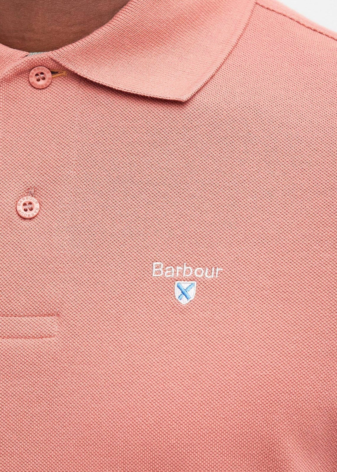 Tartan Polo Pique Pink Clay