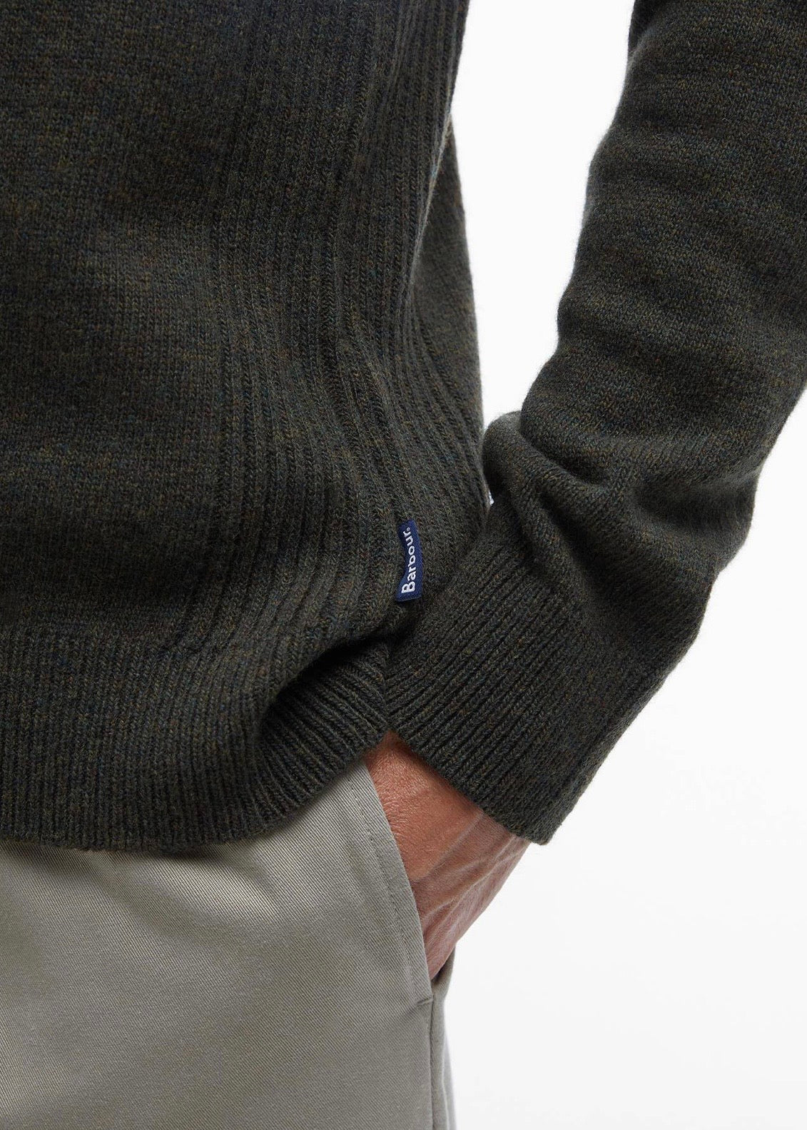 Holden Half Zip Olive Marl