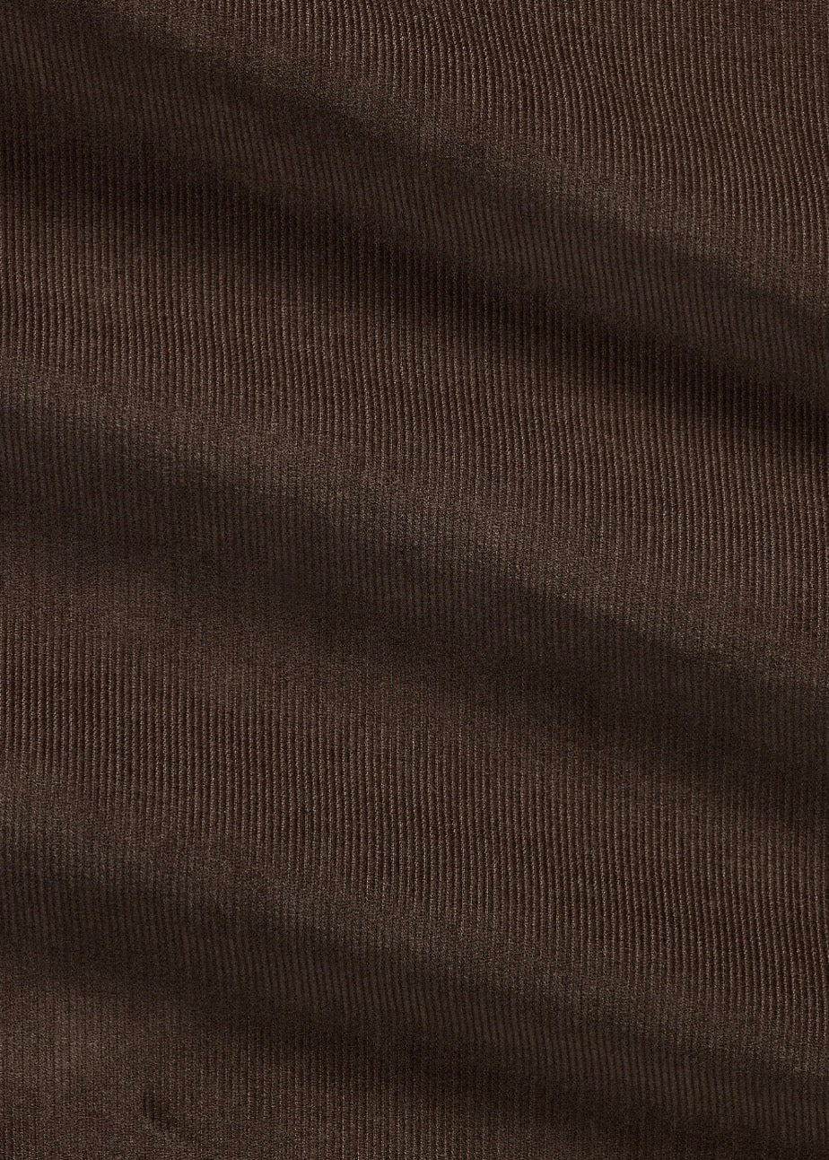 Custom Fit Corduroy Shirt Nutmeg Brown