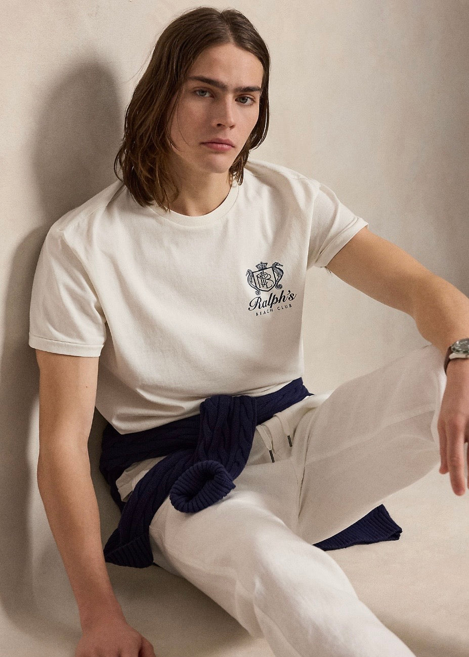 Jersey Graphic T-shirt Dechwash White