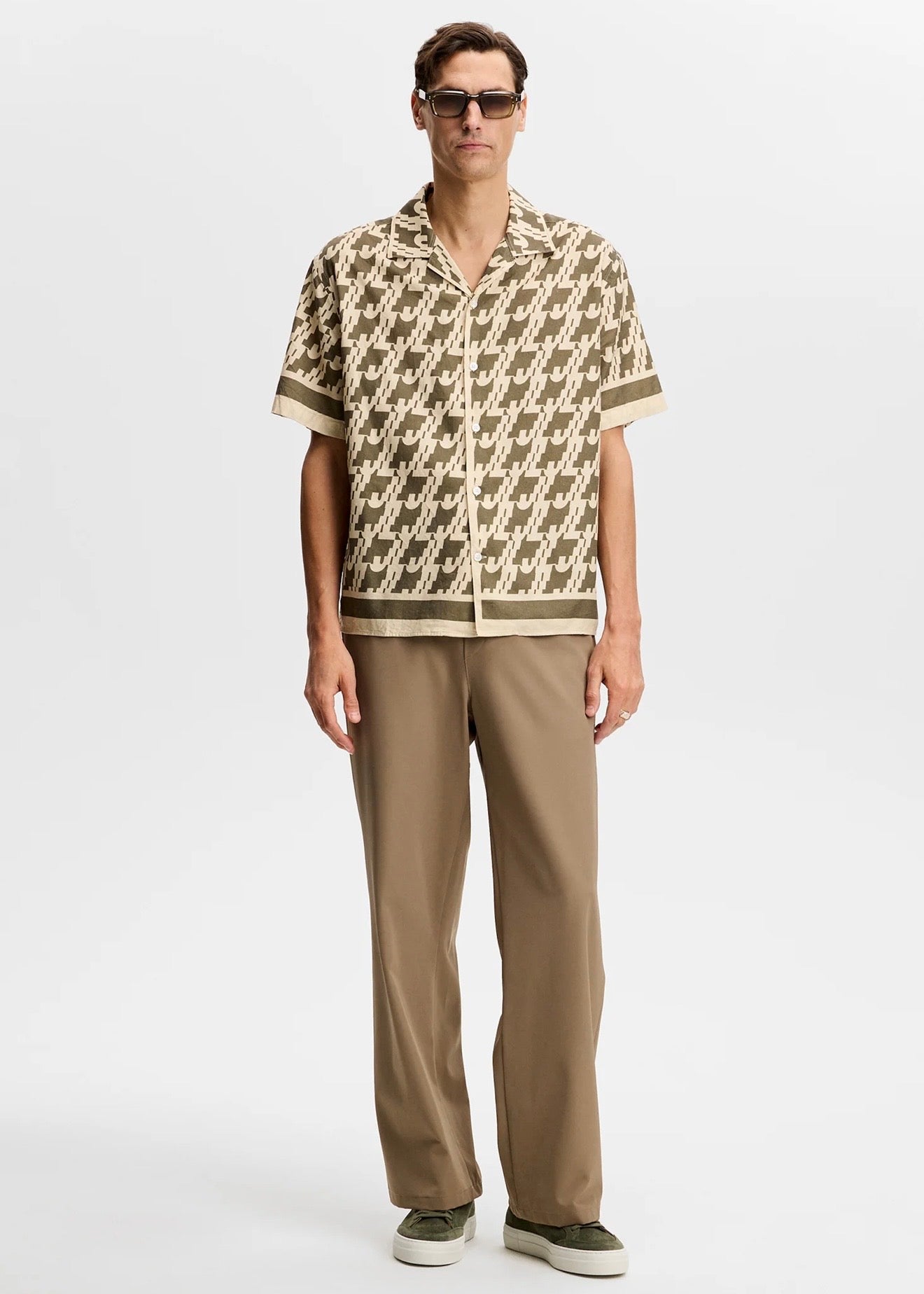 Ellis Border Resort Shirt Glitch Kalamata