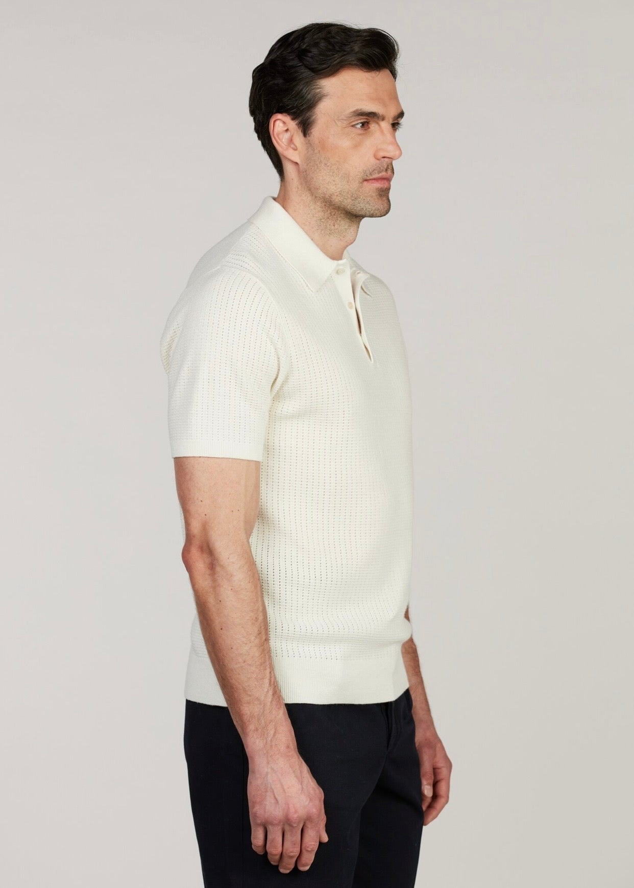 Knitted Polo Shirt Offwite