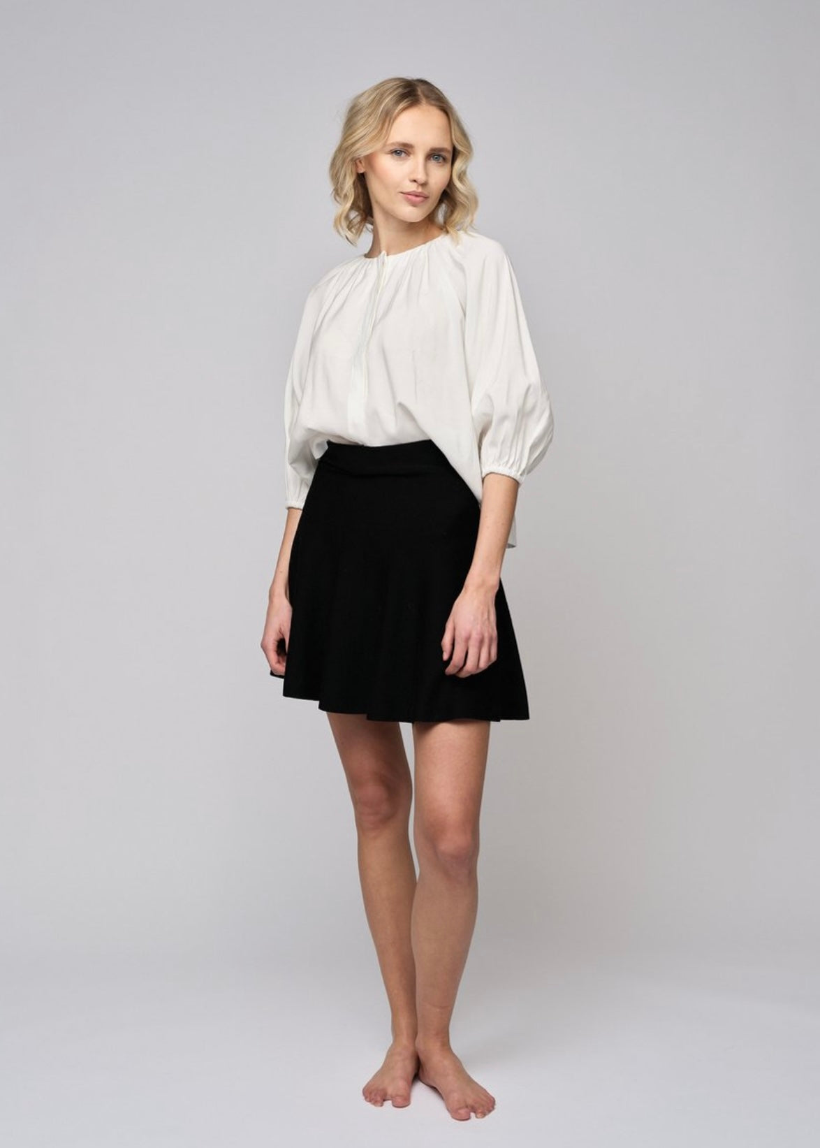 Triny Merino skirt Black