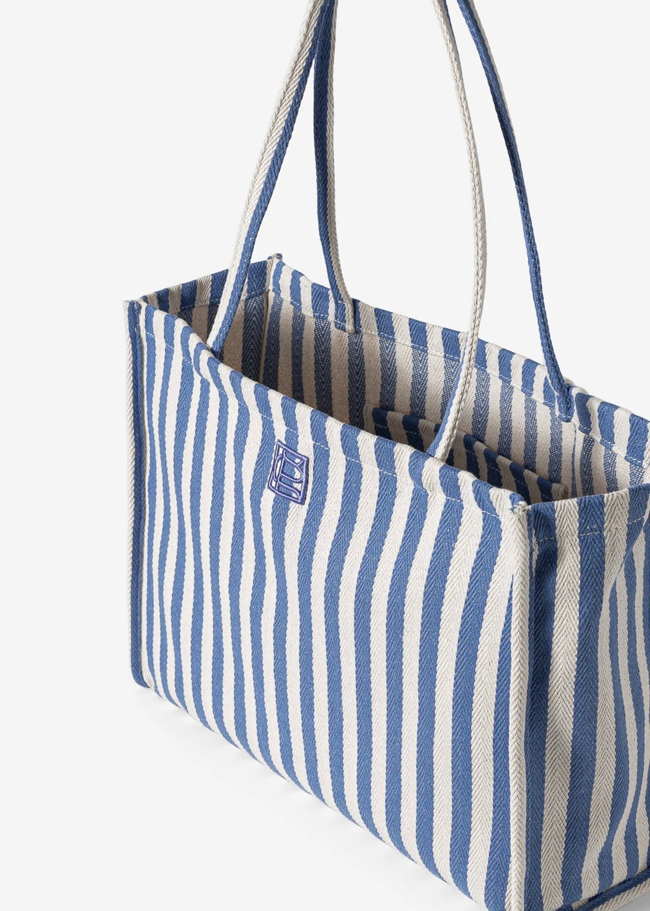 Ivy Tote Bag Blue Stripe