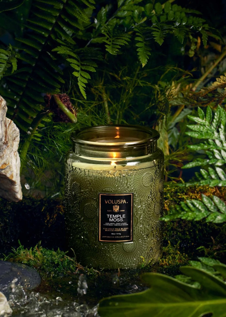 Large Jar Temple Moss